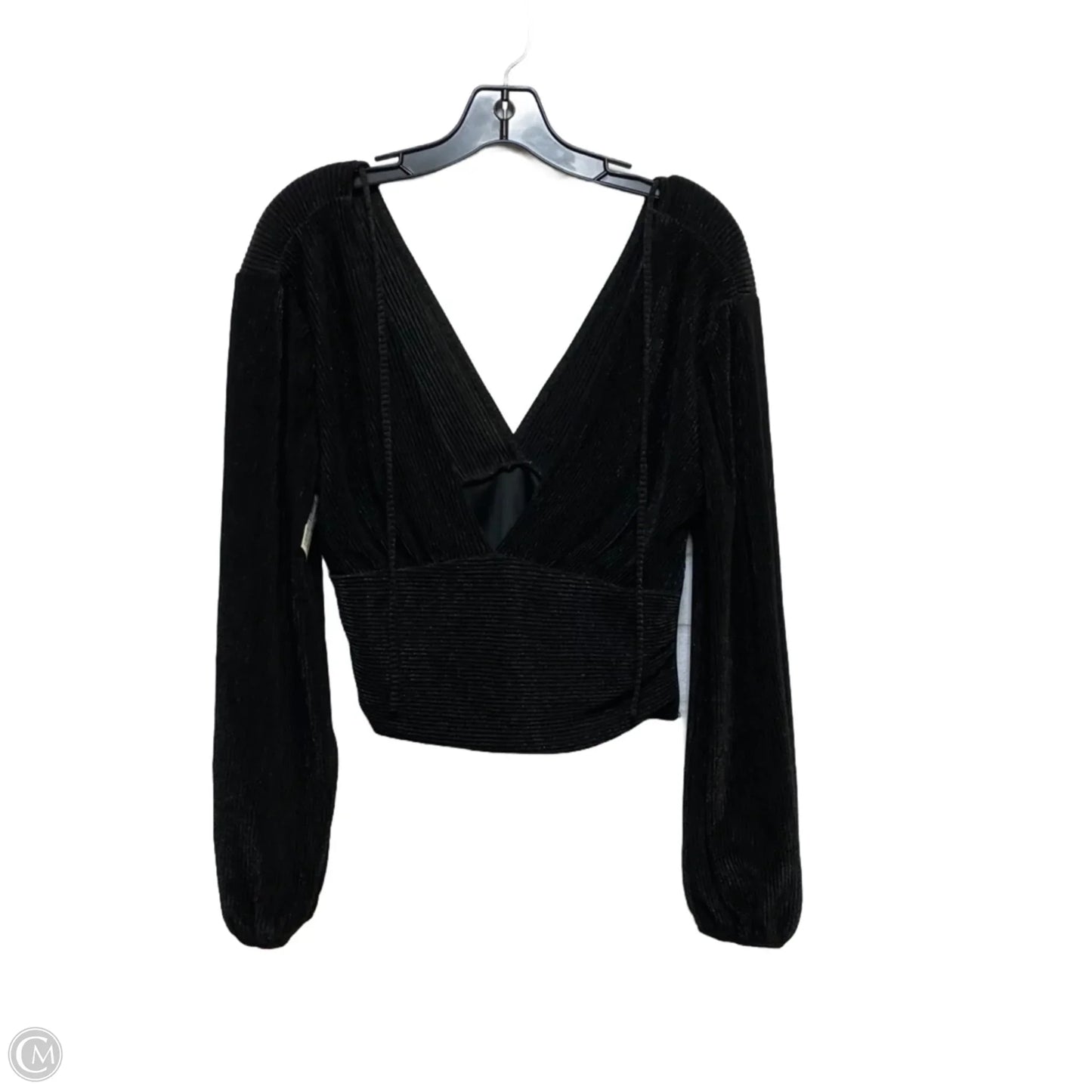 Blouse Long Sleeve By Fiestar In Black, Size: S