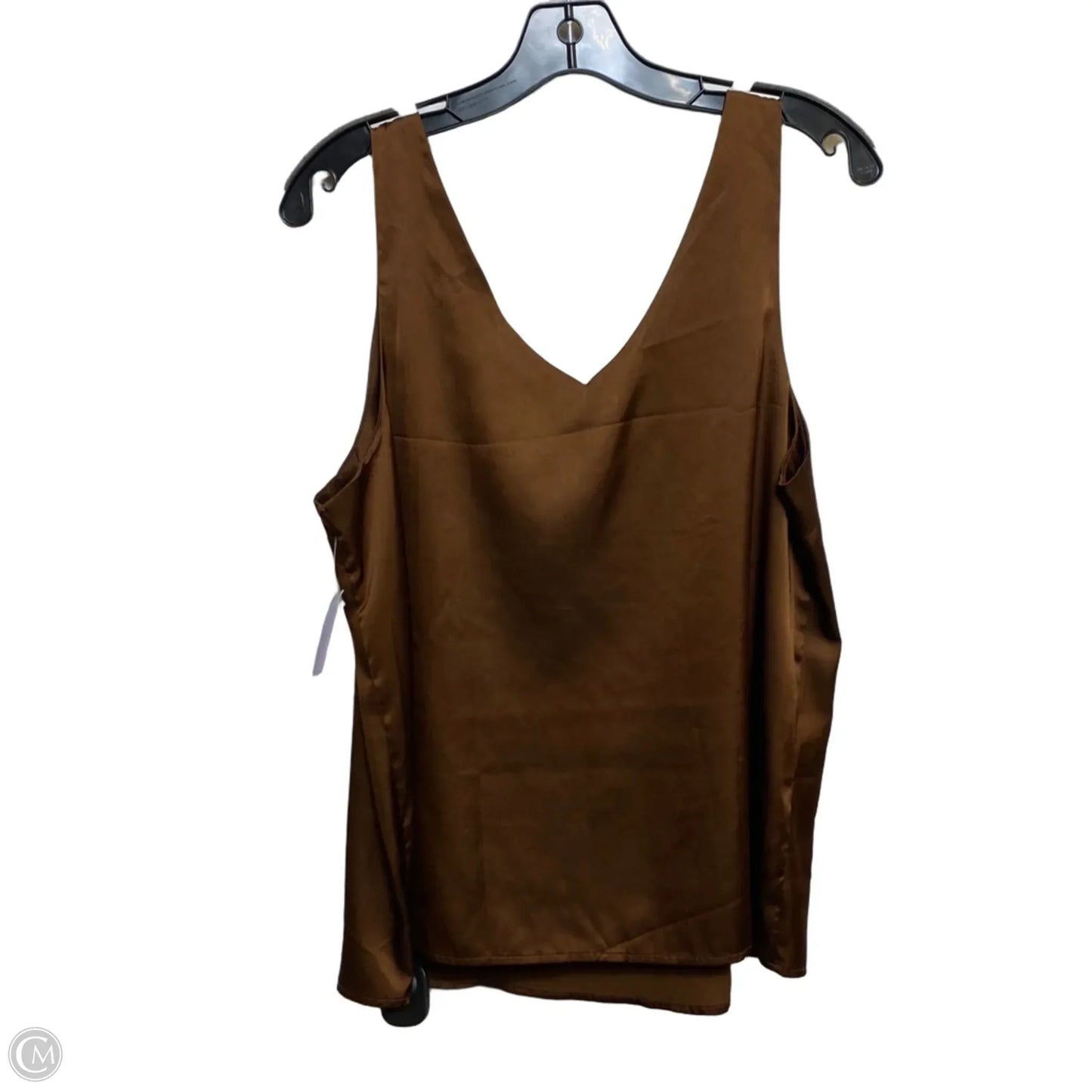 Top Sleeveless By Ekouaer In Brown, Size: L
