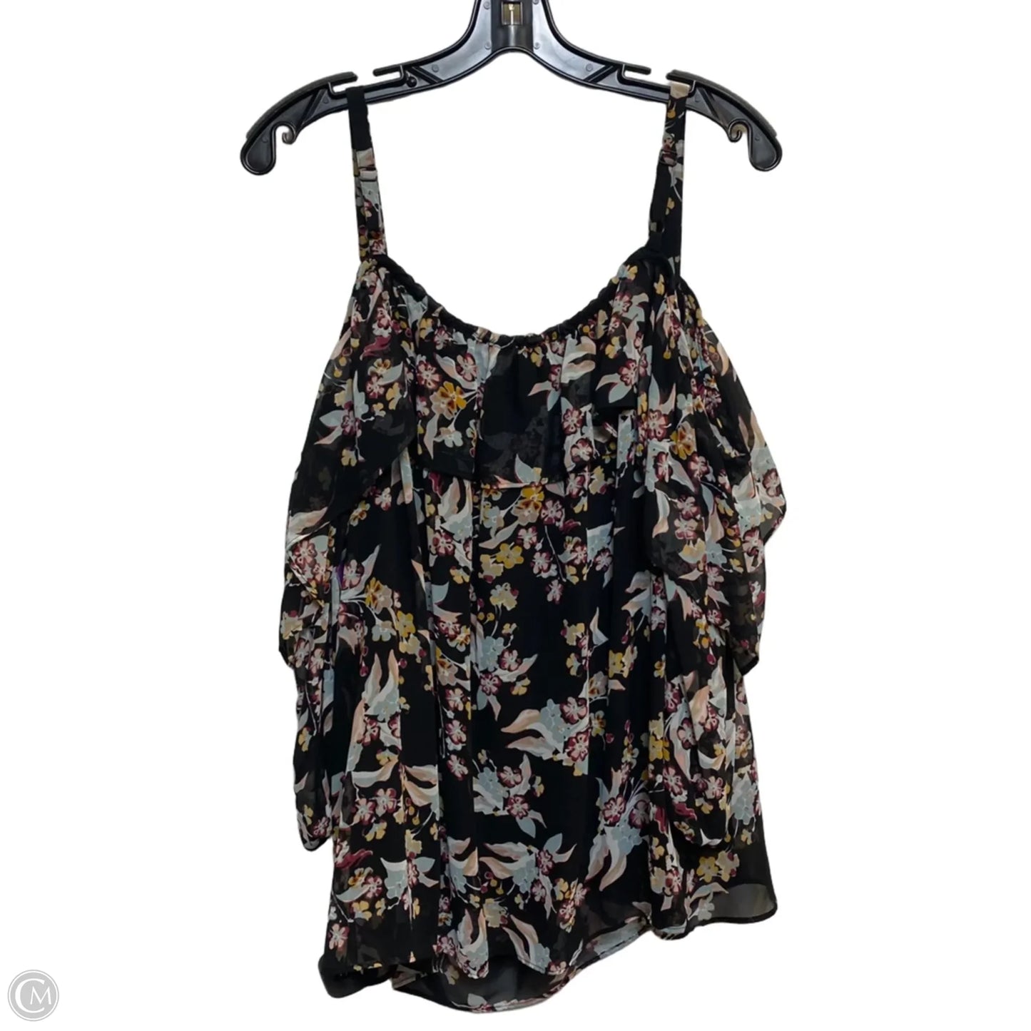 Top Short Sleeve By Boutique + In Black, Size: 1x