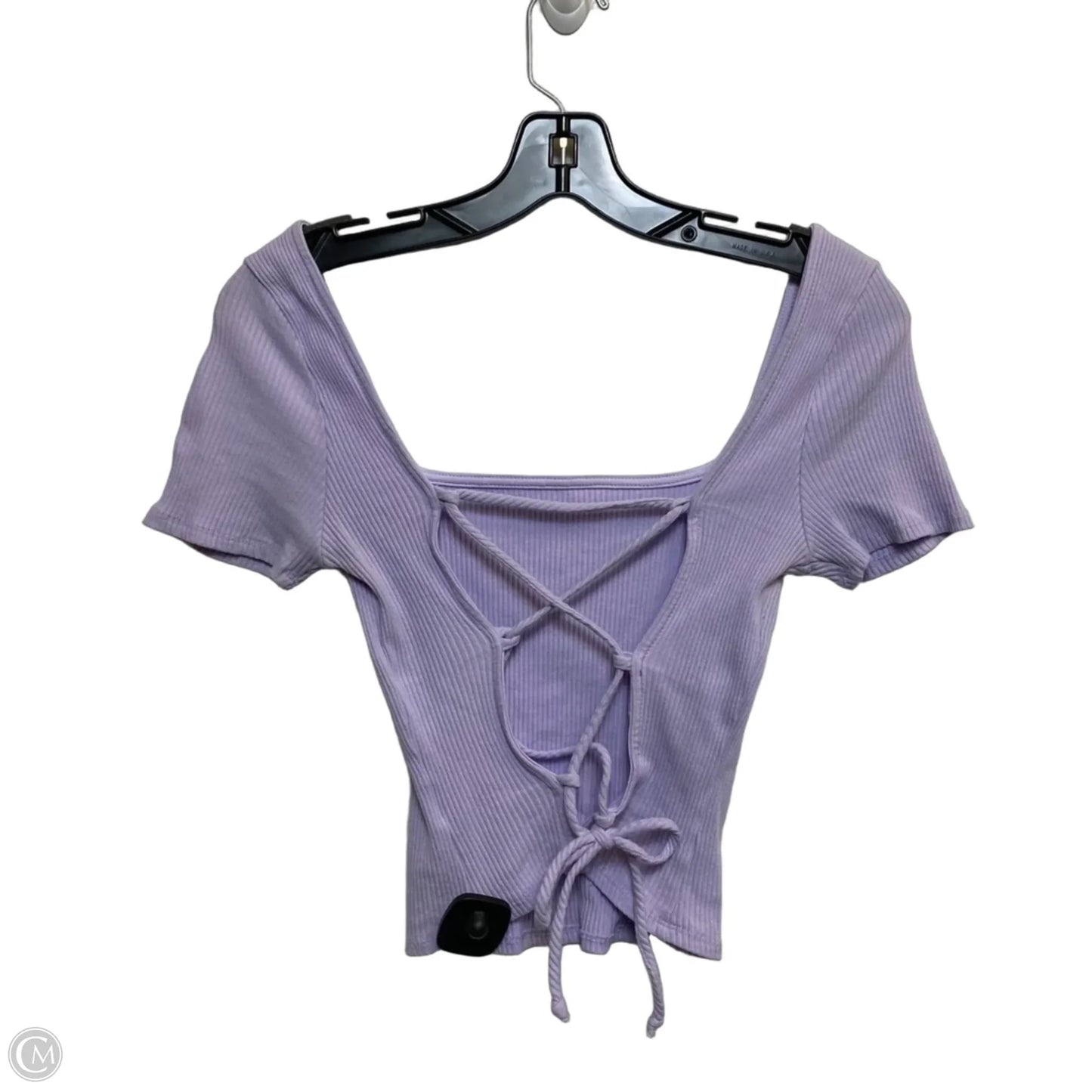 Top Short Sleeve By Blue Blush In Purple, Size: M