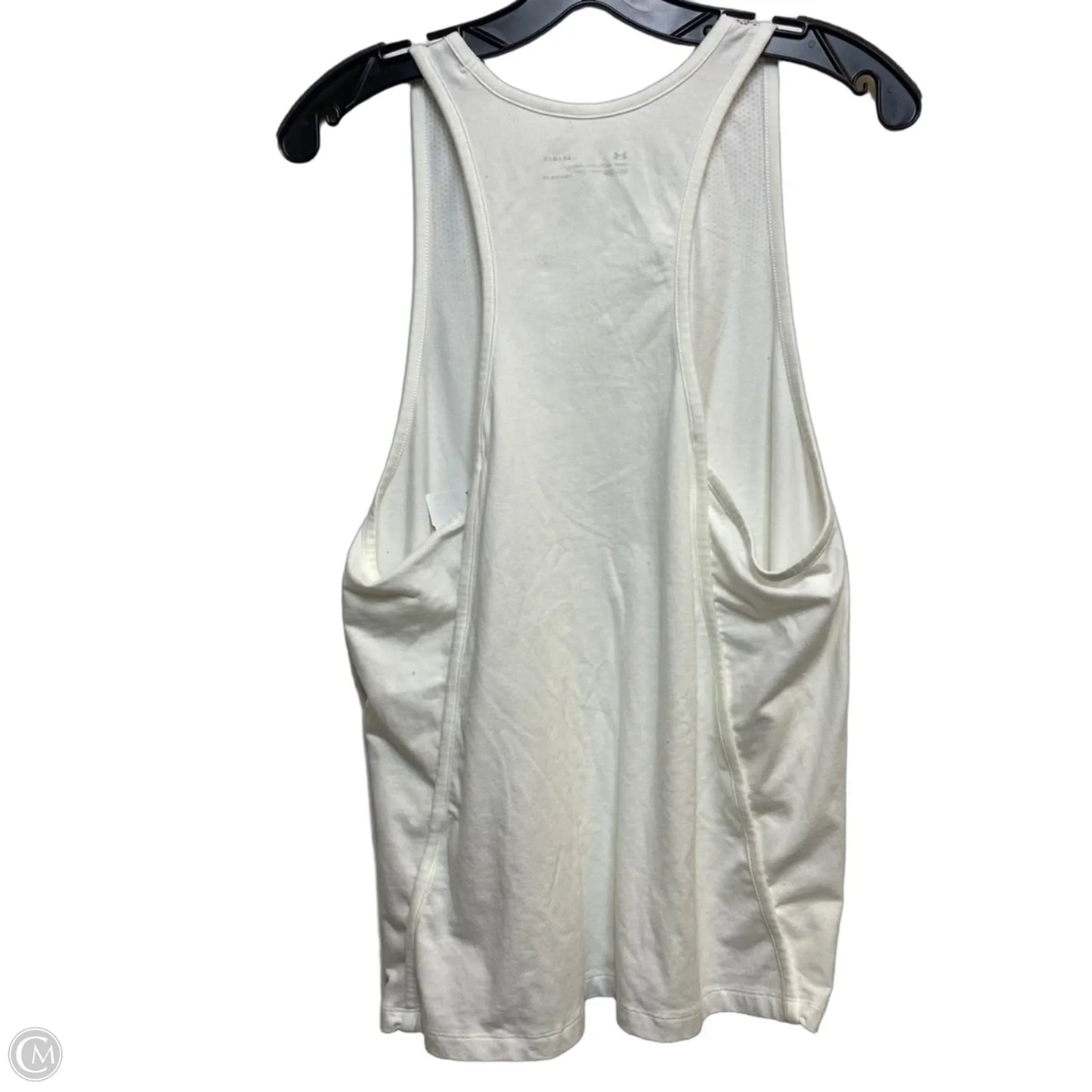 Athletic Tank Top By Under Armour In Cream, Size: L