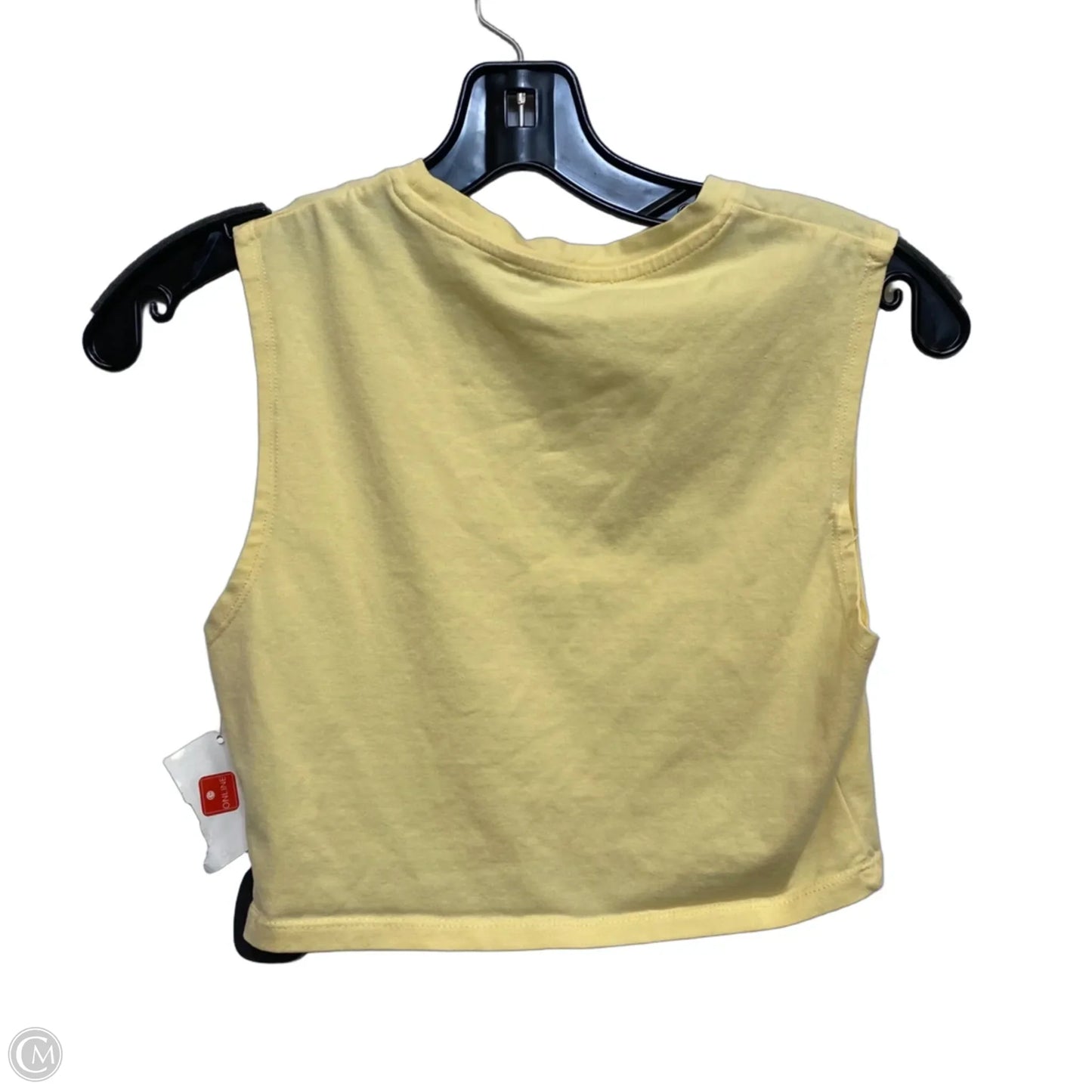 Top Sleeveless By Zara In Yellow, Size: S