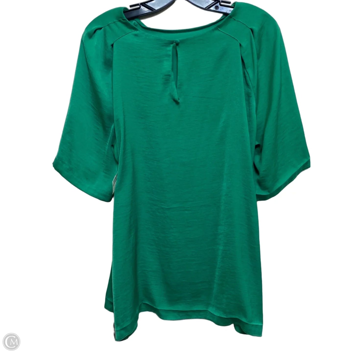 Top Short Sleeve By Banana Republic In Green, Size: L
