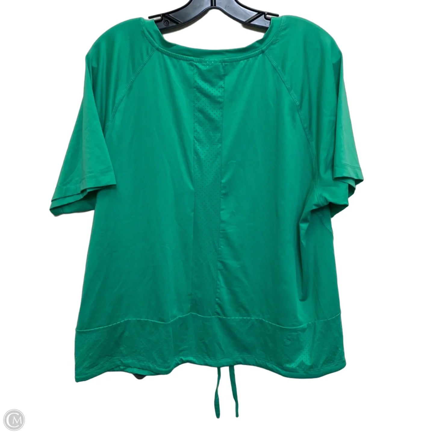 Athletic Top Short Sleeve By Avia In Green, Size: Xl