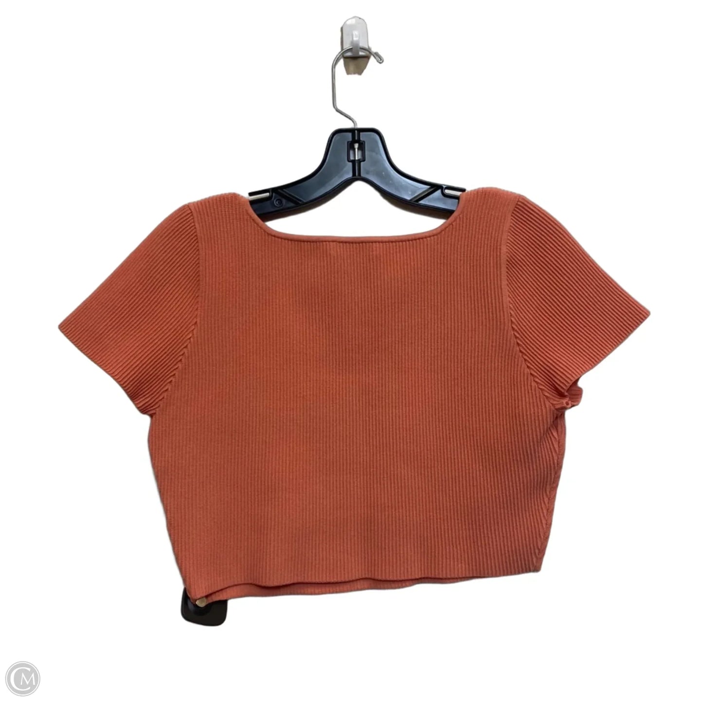 Top Short Sleeve By Babaton In Orange, Size: Xl