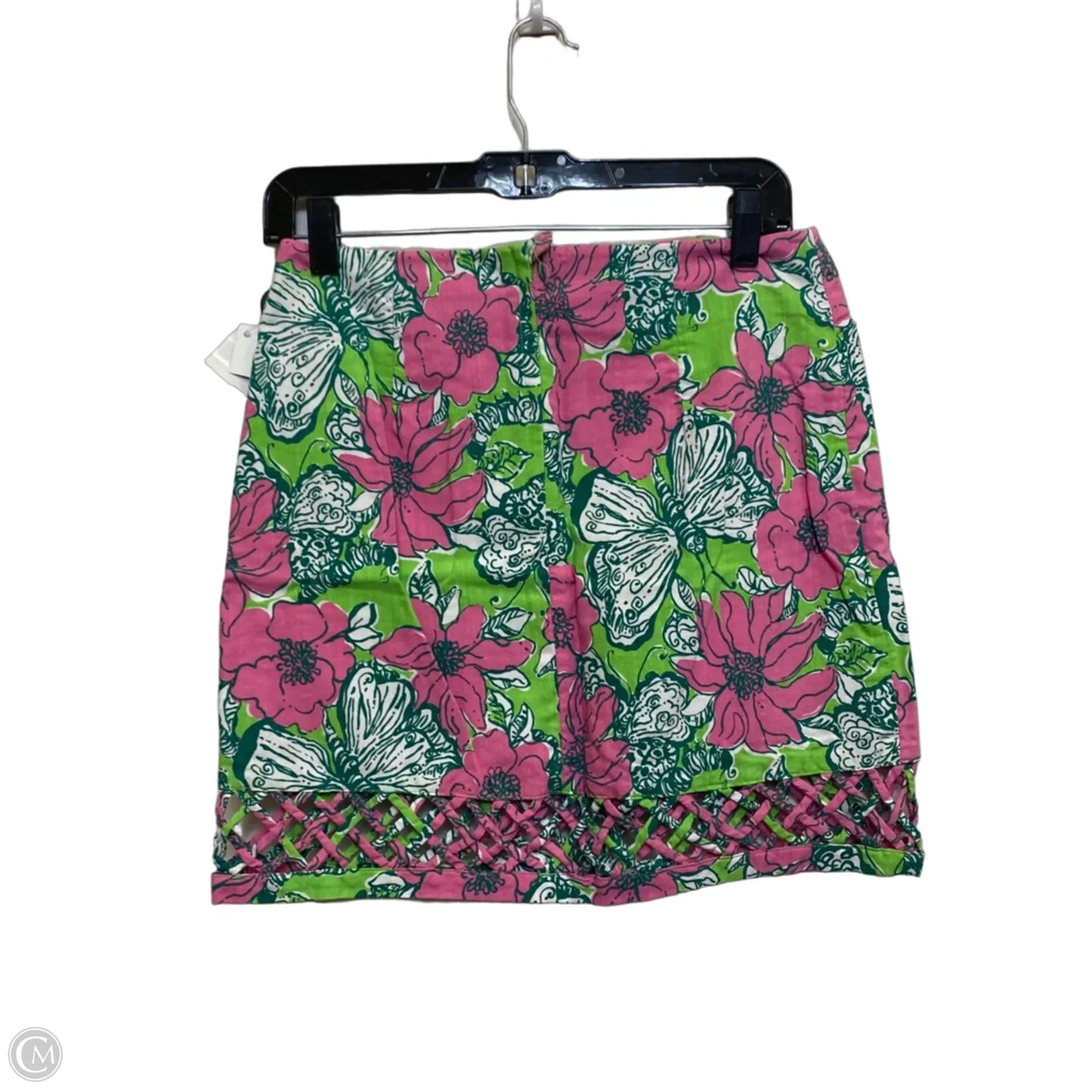 Skirt Designer By Lilly Pulitzer In Green & Pink, Size: Xs