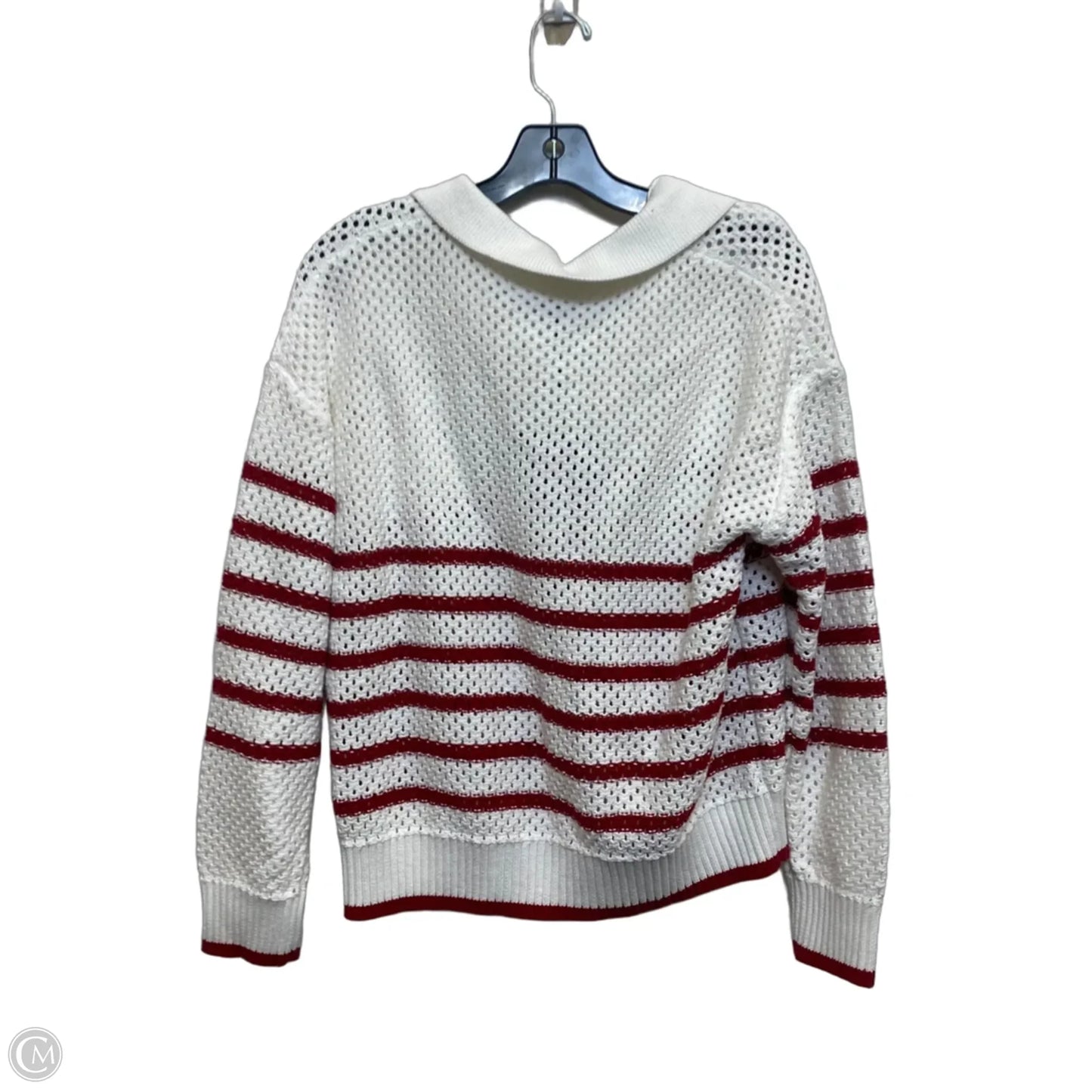 Sweater By Le Lis In Red & White, Size: L
