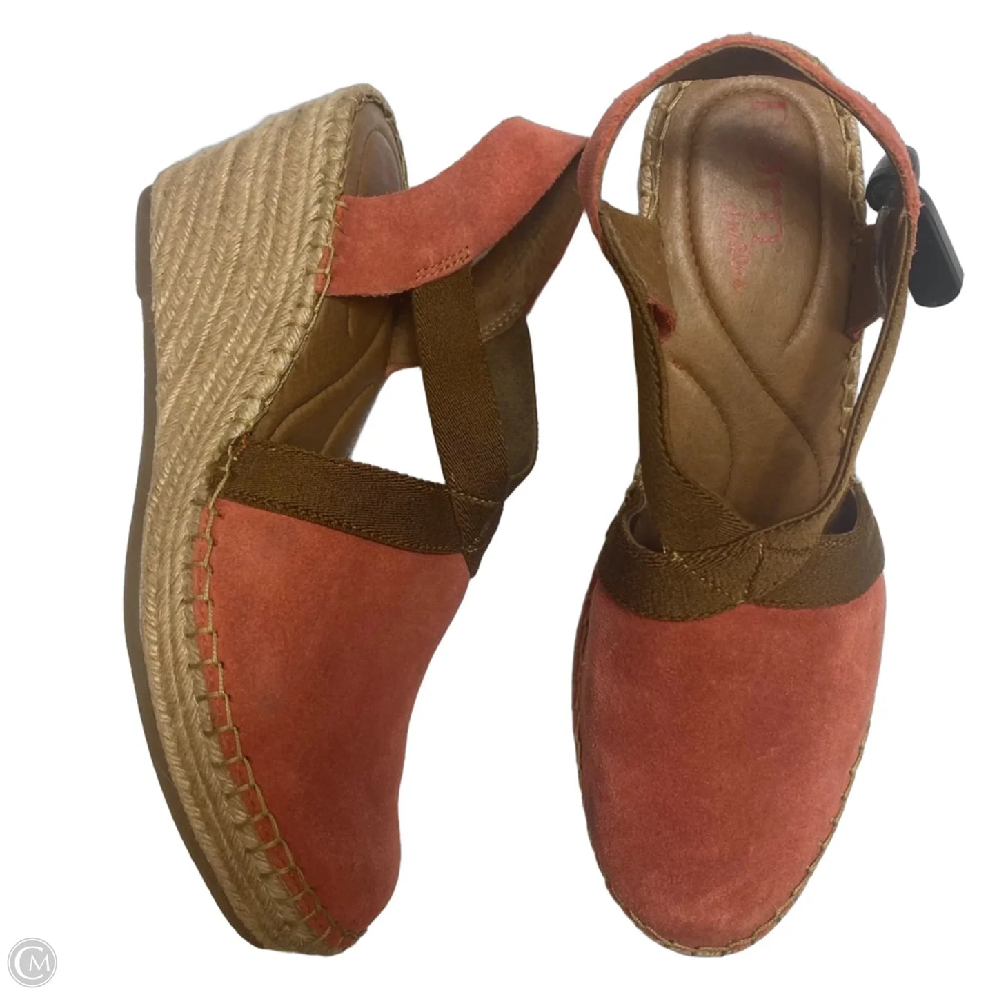Shoes Heels Wedge By Born In Orange, Size: 9