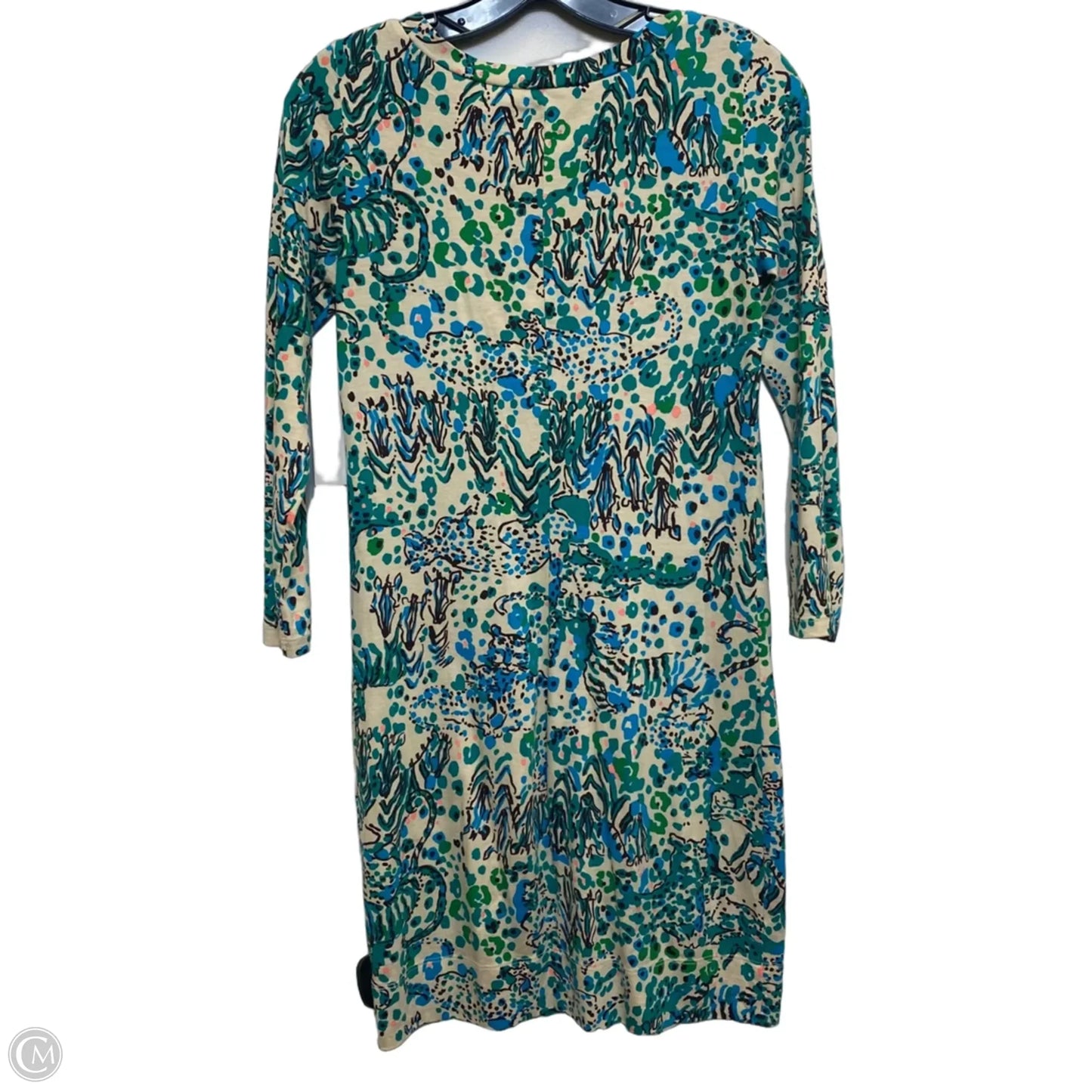 Dress Designer By Lilly Pulitzer In Green & Tan, Size: Xs