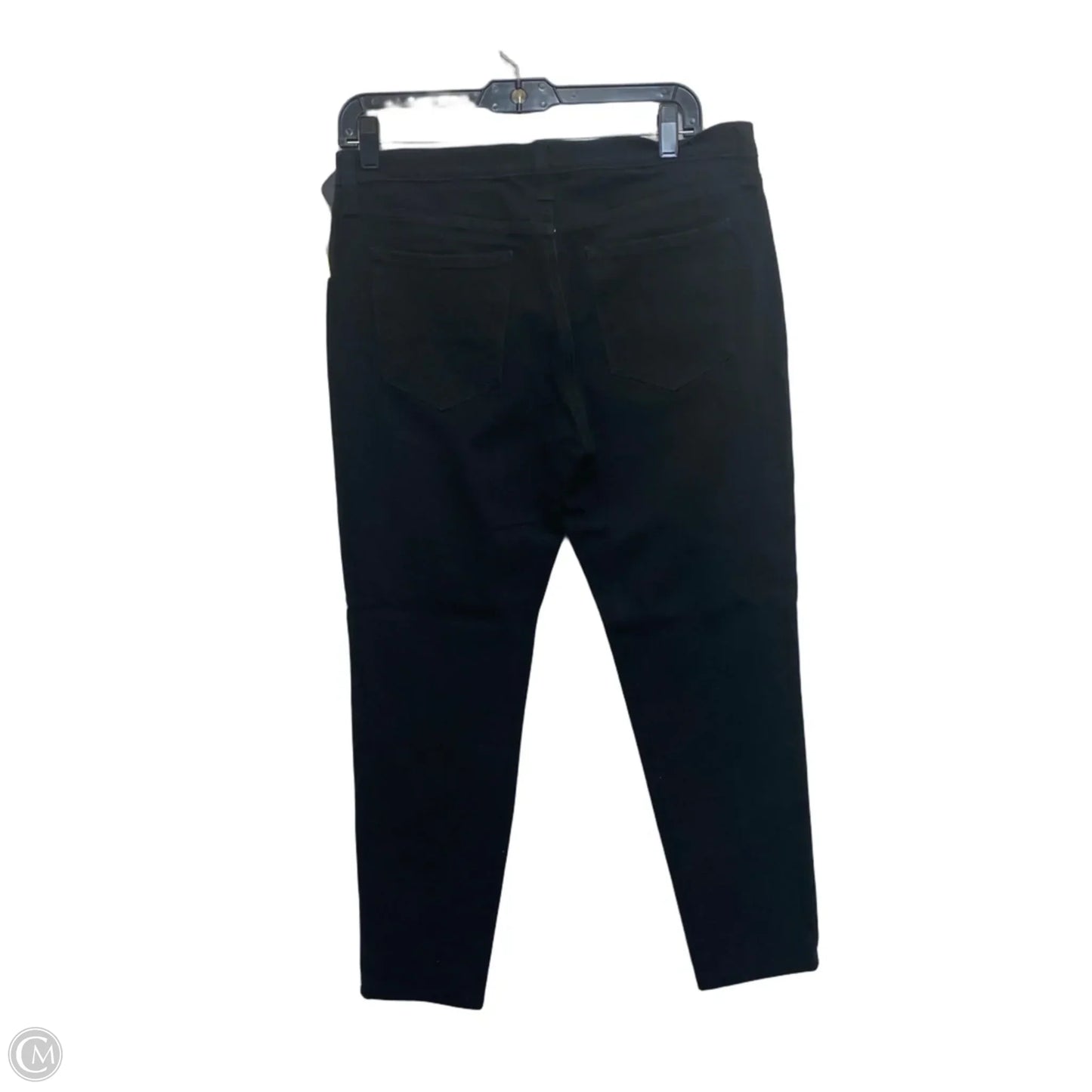 Jeans Skinny By Banana Republic In Black Denim, Size: 10