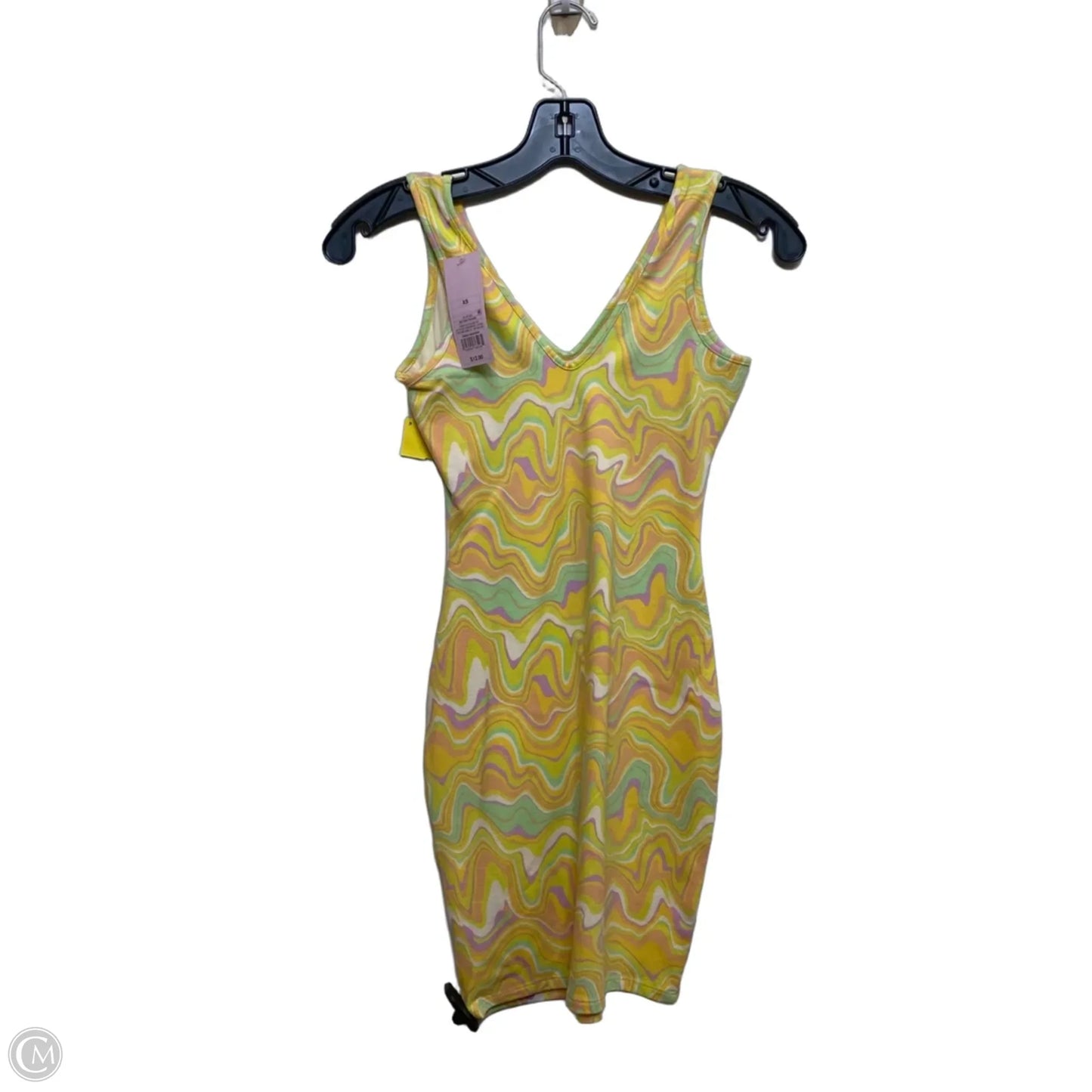 Dress Casual Short By Wild Fable In Green & Yellow, Size: Xs
