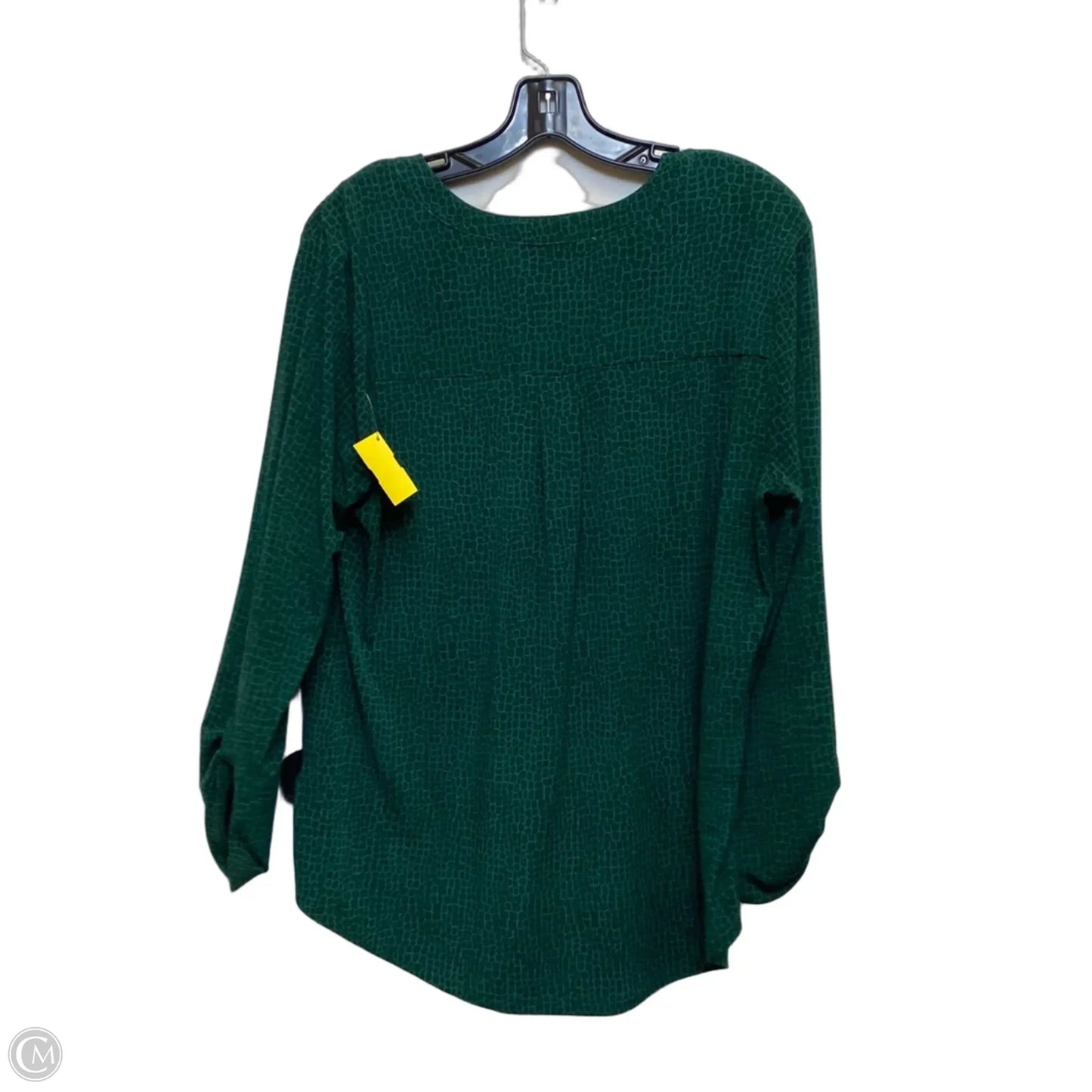 Top 3/4 Sleeve By Michael By Michael Kors In Green, Size: L