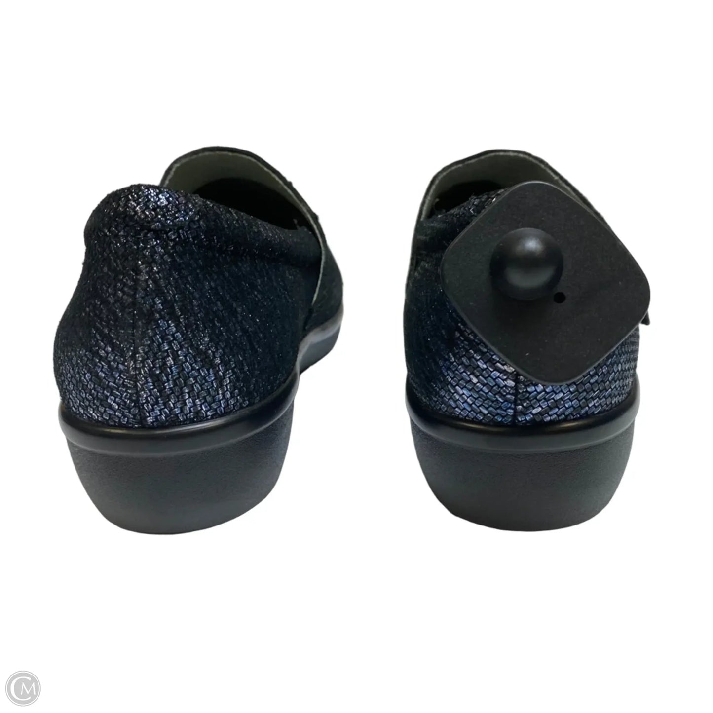 Shoes Flats By Alegria In Black & Blue, Size: 9.5