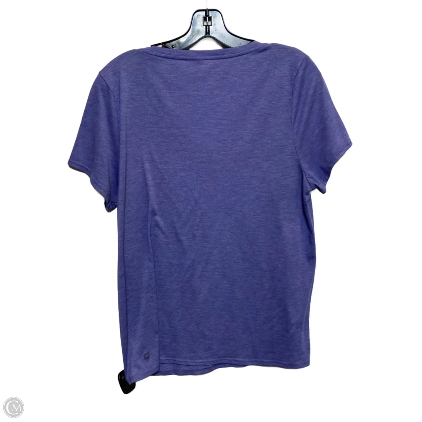 Athletic Top Short Sleeve By Fabletics In Purple, Size: Xl