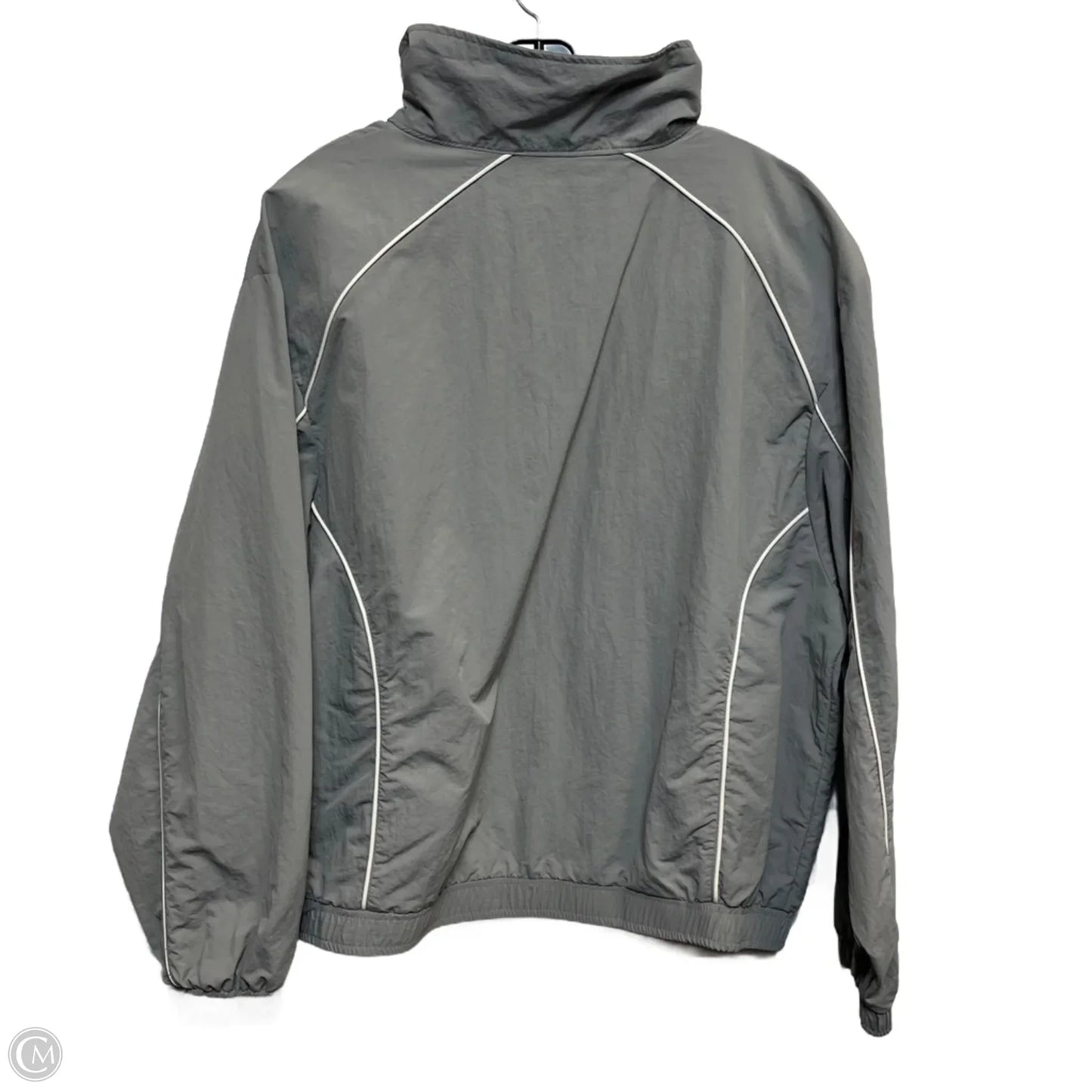 Jacket Windbreaker By Divided In Grey, Size: L