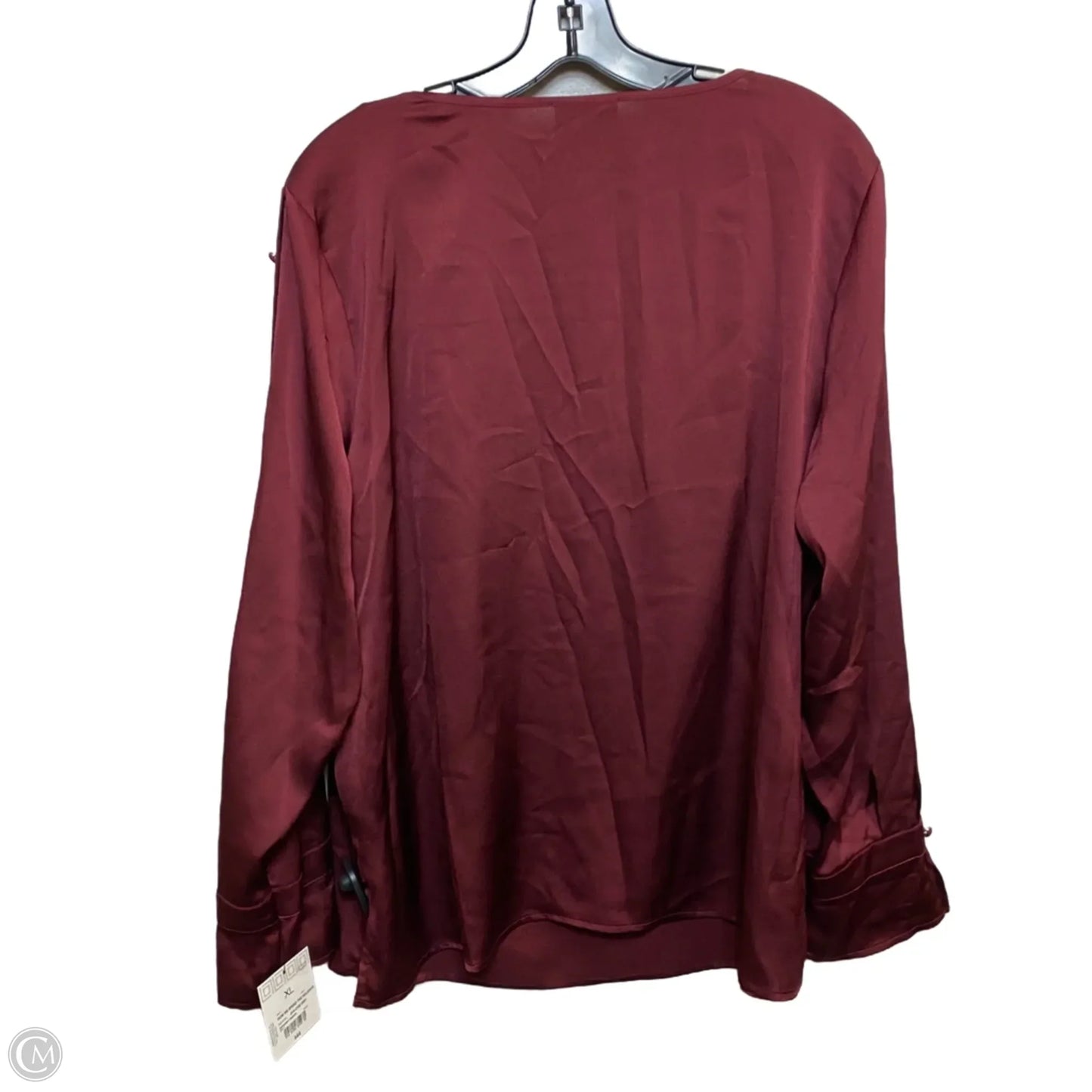 Top Long Sleeve By Liz Claiborne In Red, Size: Xl