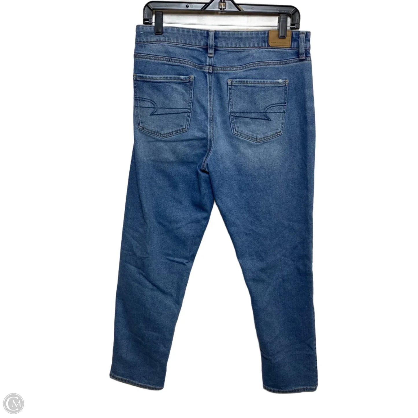 Jeans Skinny By American Eagle In Blue Denim, Size: 8