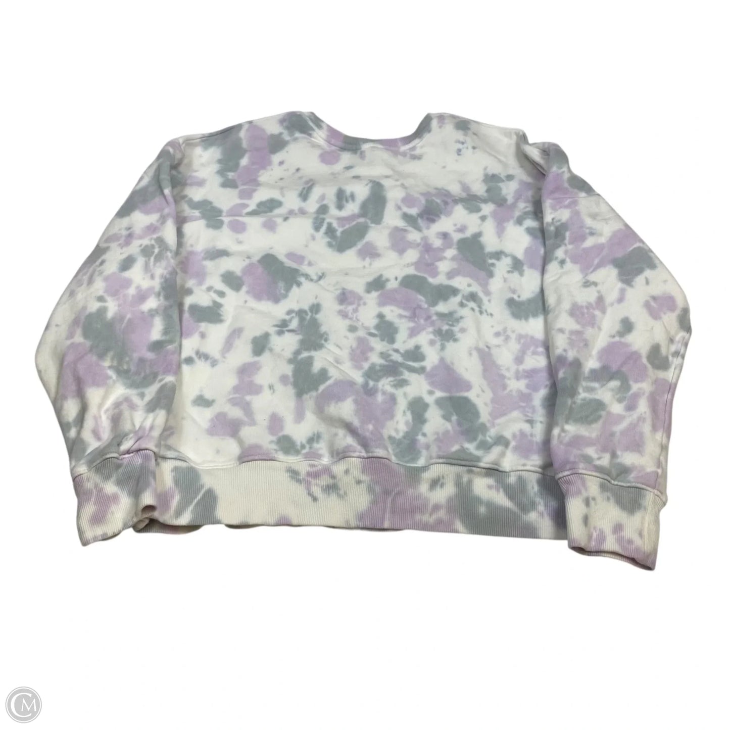 Sweatshirt Collar By Time And Tru In Tie Dye Print, Size: 2x