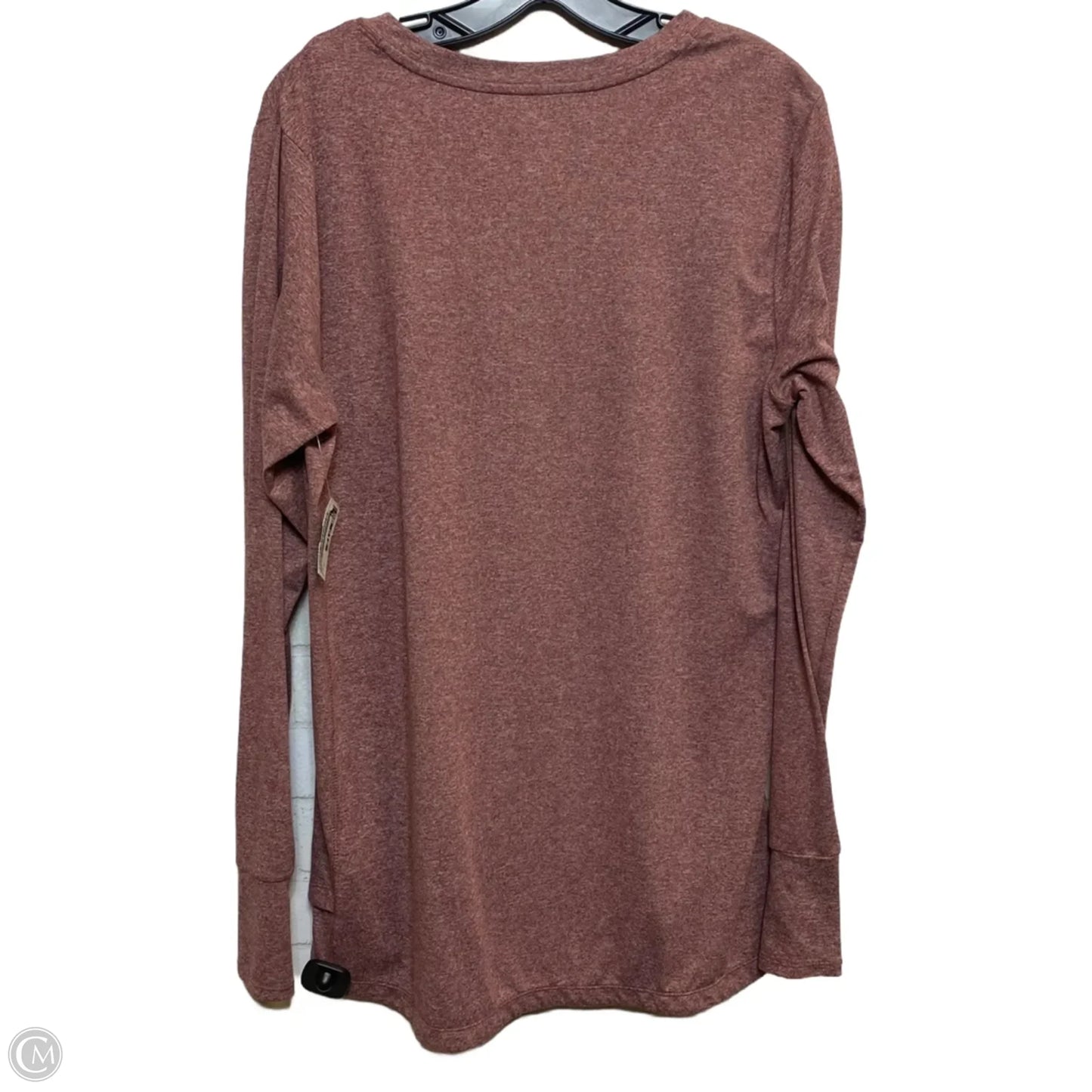 Athletic Top Long Sleeve Crewneck By Apana In Red, Size: Xl