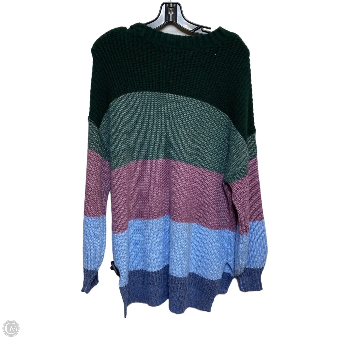 Sweater By American Eagle In Blue & Green, Size: S