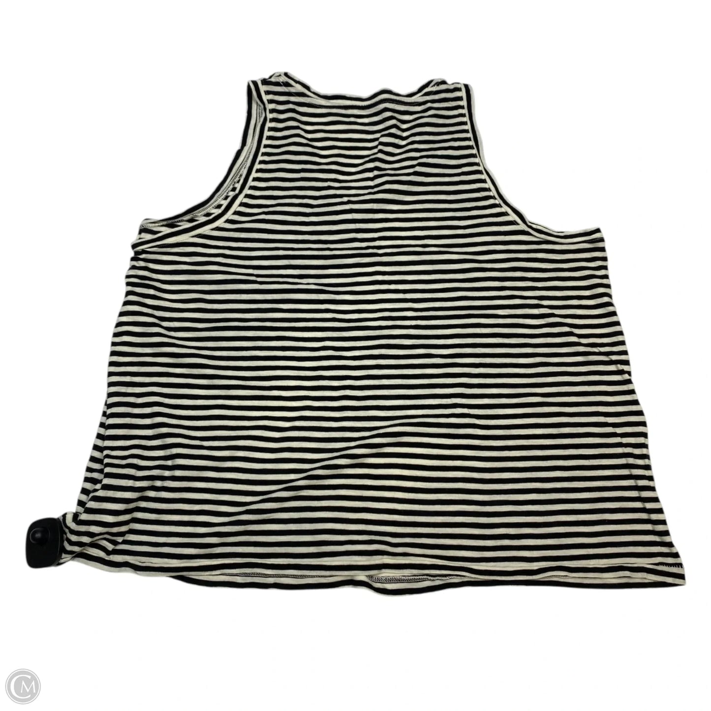 Top Sleeveless Basic By Madewell In Black & Cream, Size: 1x