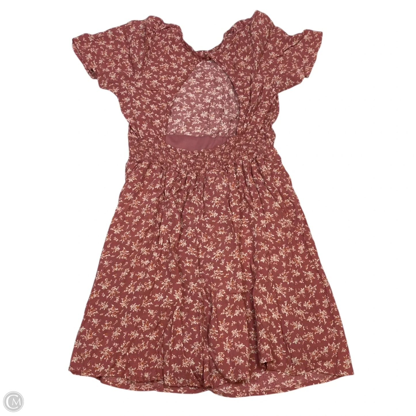 Dress Casual Short By Mi Ami In Pink & White, Size: L