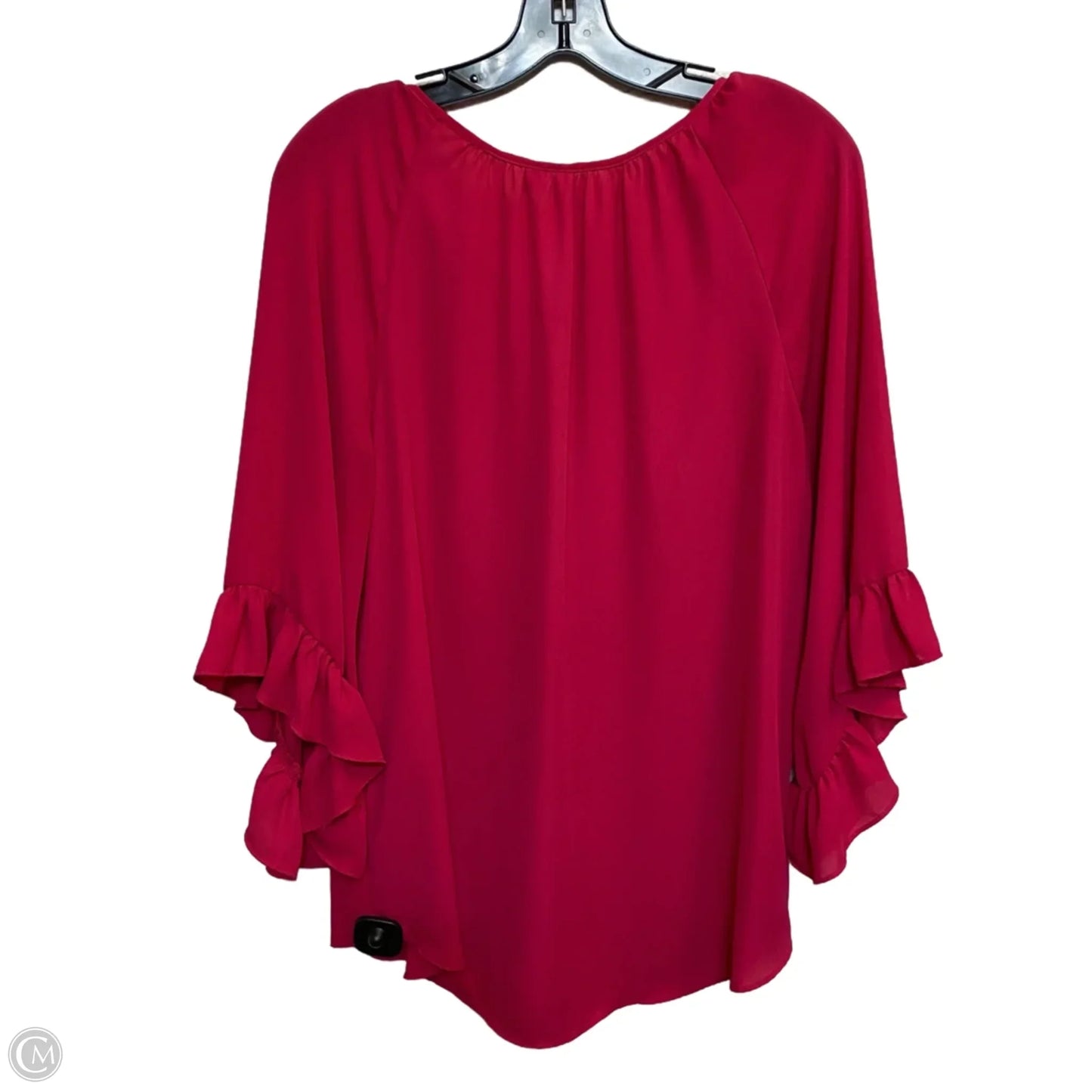 Top 3/4 Sleeve By Cato In Pink, Size: L