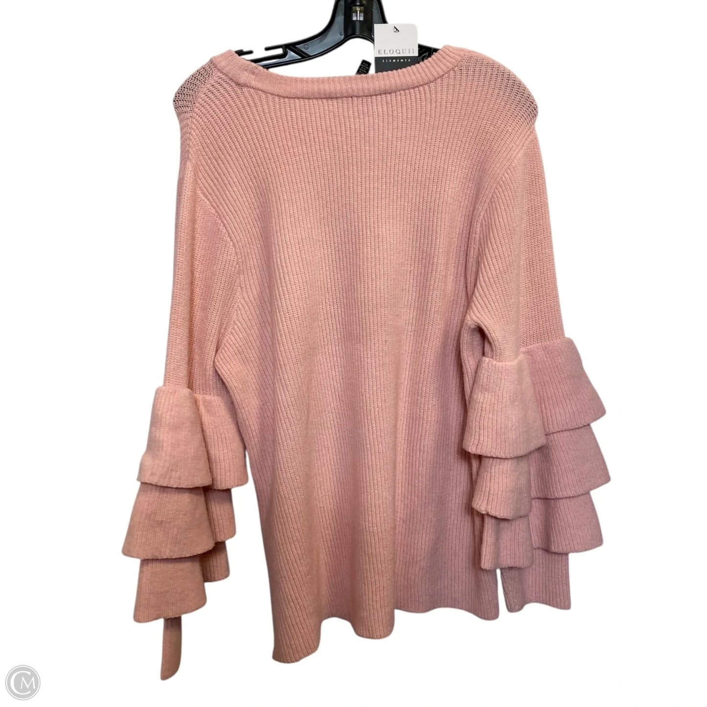 Sweater By Eloquii In Pink, Size: 1x