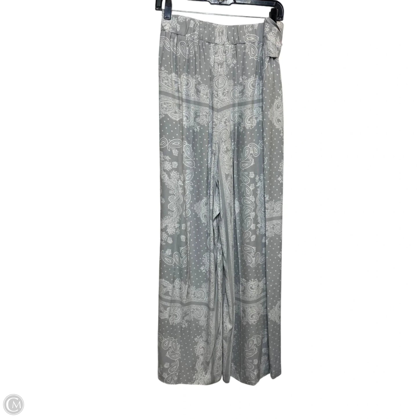 Pants Wide Leg By Ann Taylor In Grey & White, Size: Xl