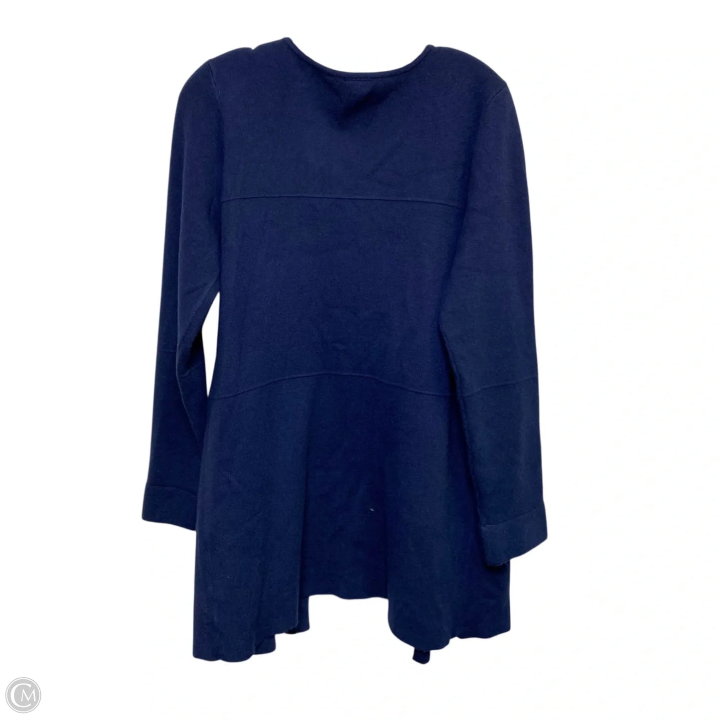 Sweater Cardigan By Rafaella In Navy, Size: L