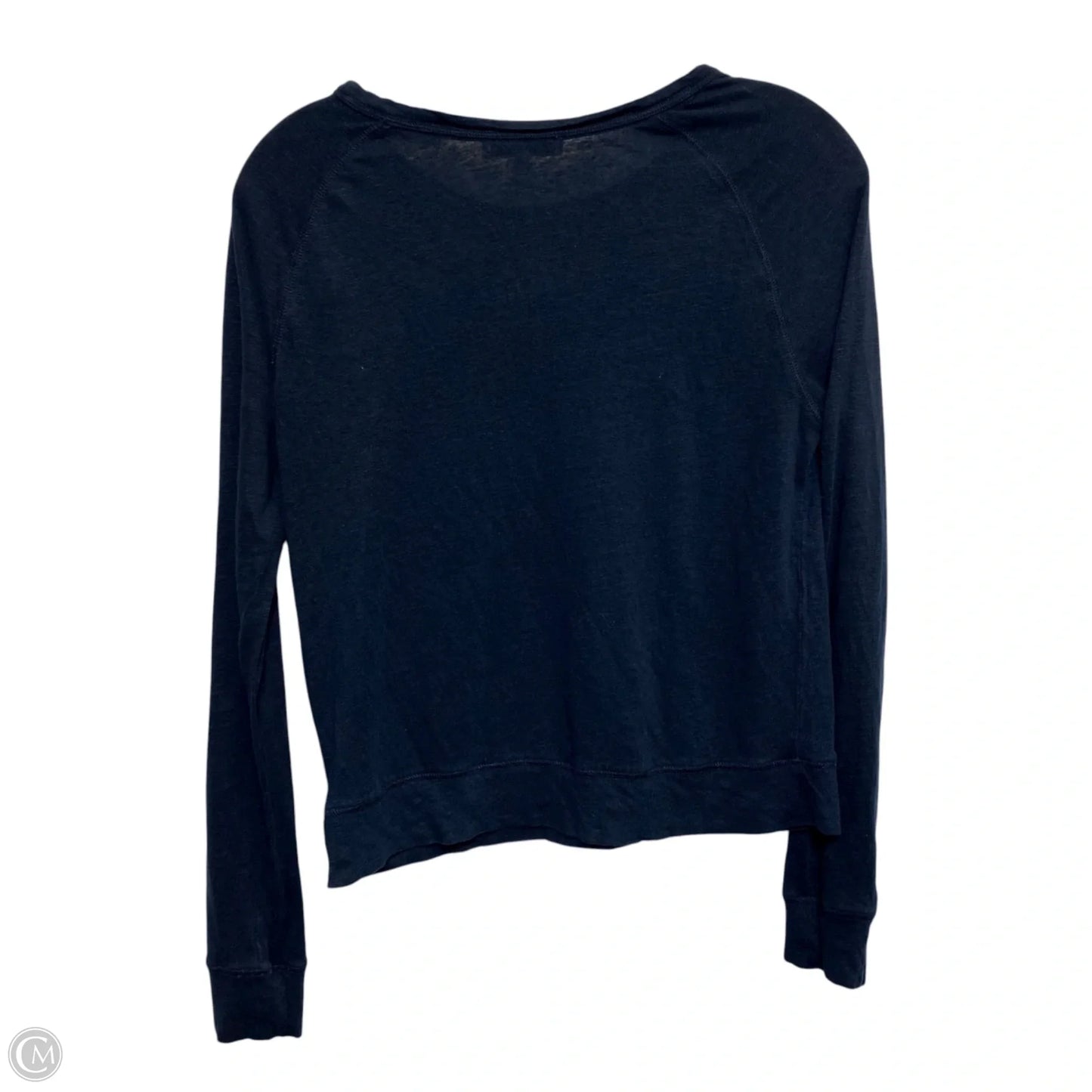 Top Long Sleeve By Vince In Navy, Size: M