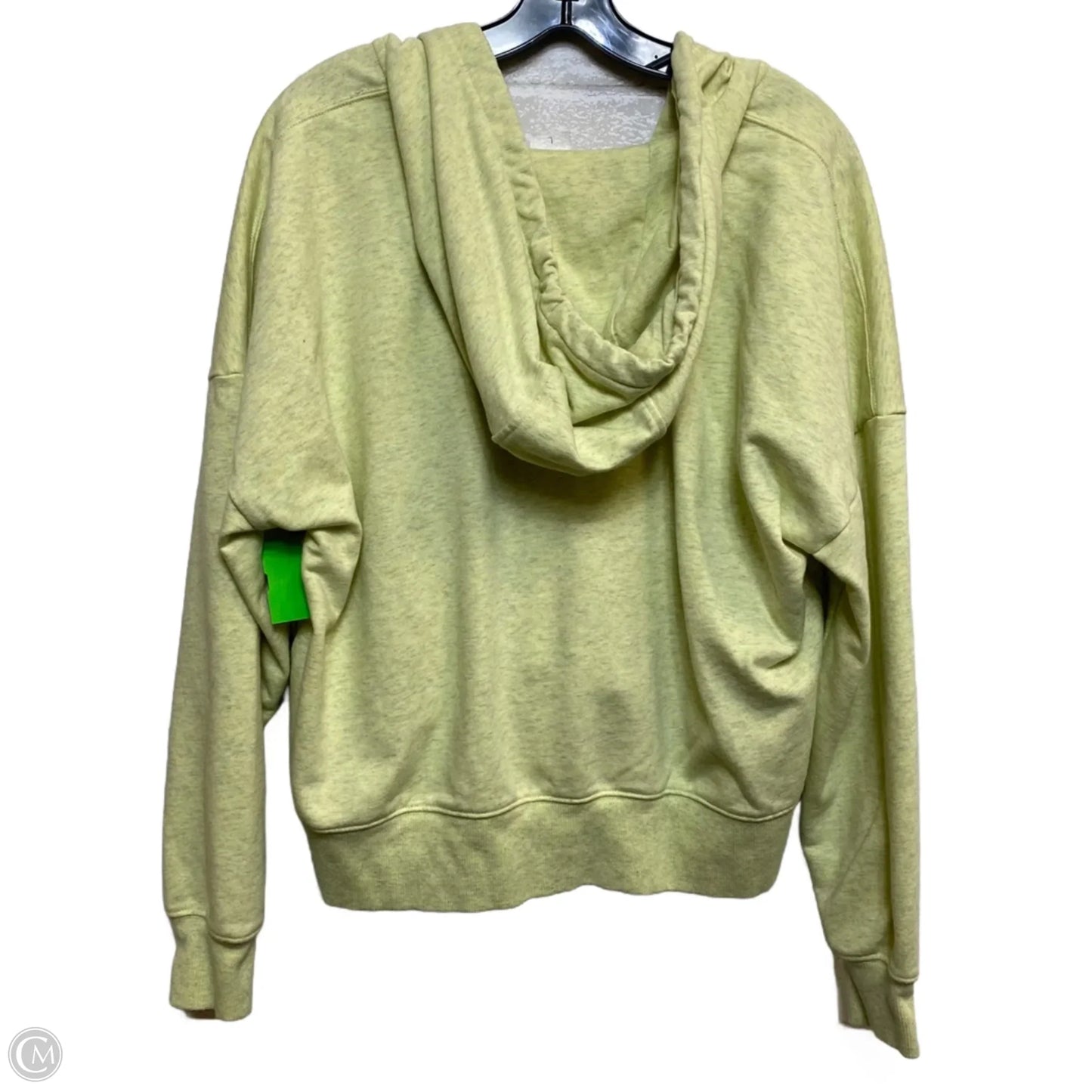 Athletic Sweatshirt Hoodie By Calia In Yellow, Size: L