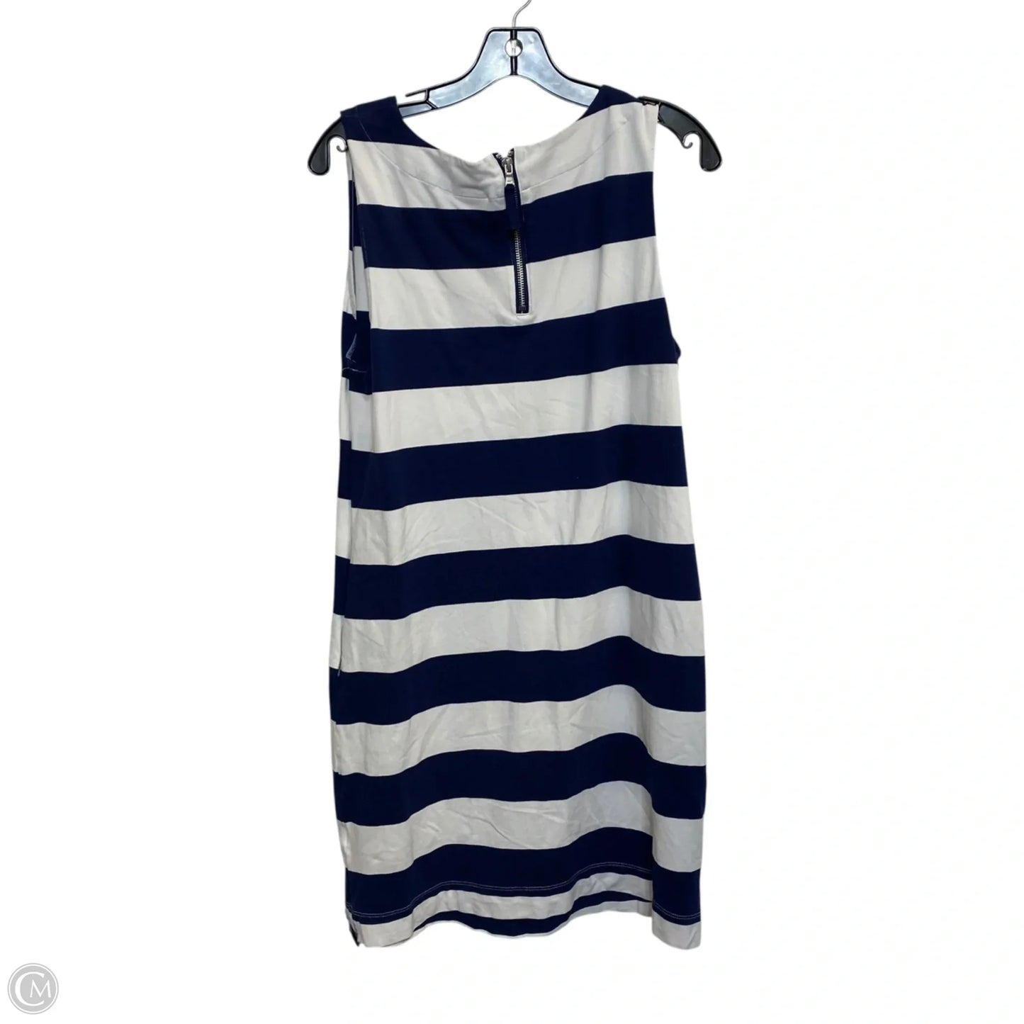 Dress Designer By Vineyard Vines In Blue & White, Size: L