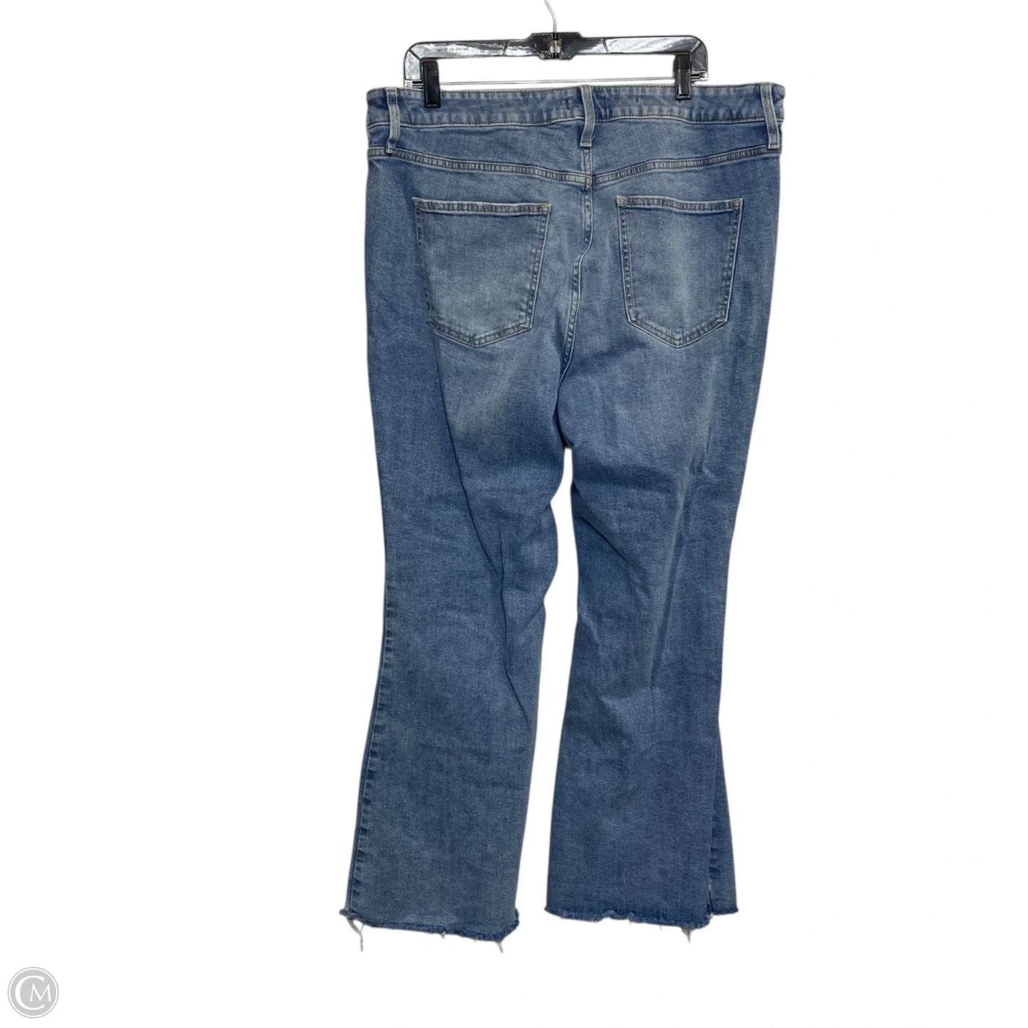 Jeans Flared By Ava & Viv In Blue Denim, Size: 18