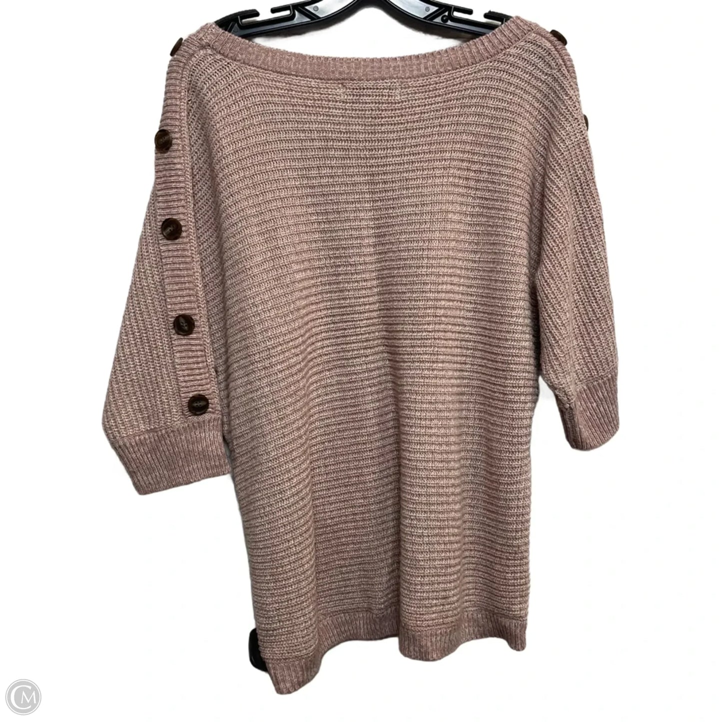 Sweater Short Sleeve By Misia In Pink, Size: 2x