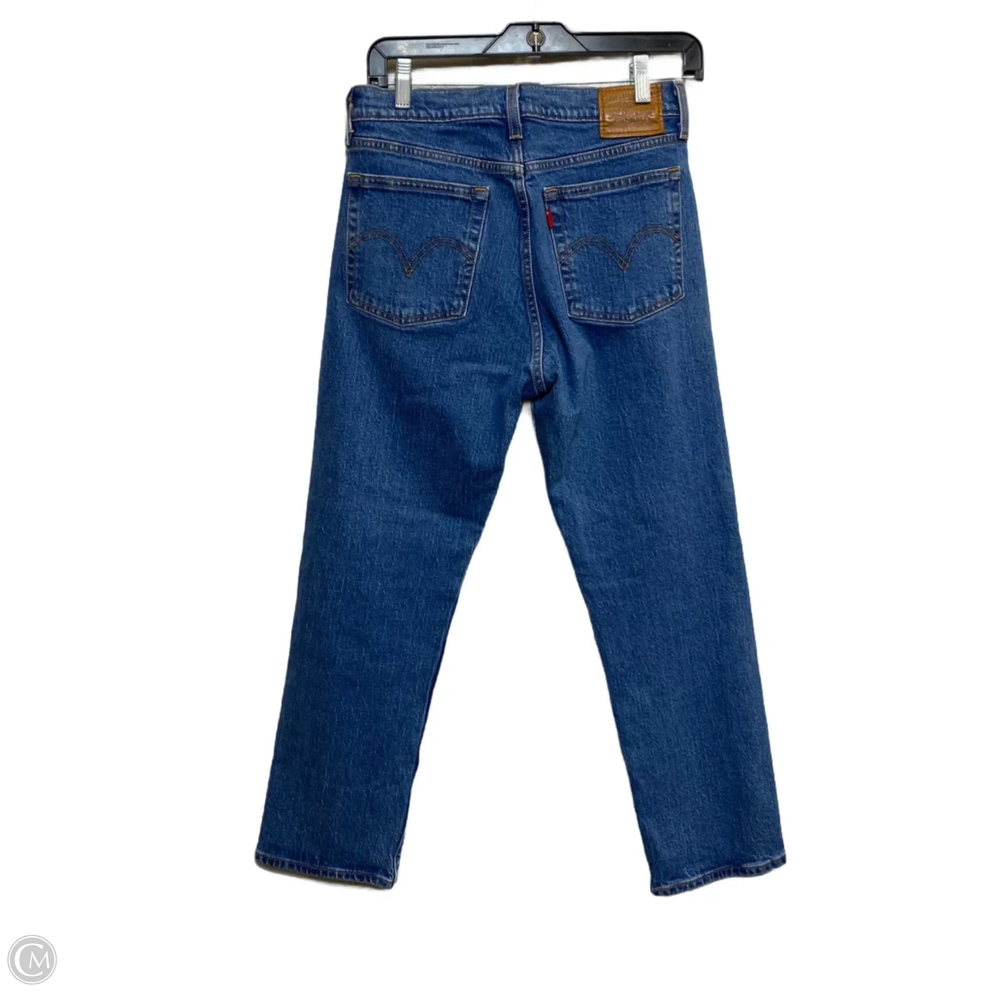 Jeans Straight By Levis In Blue Denim, Size: 4