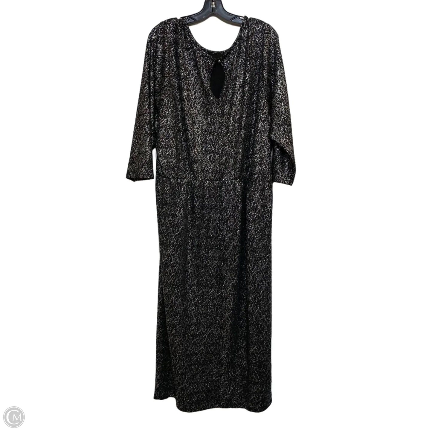 Dress Party Long By Lane Bryant In Black & Silver, Size: 4x