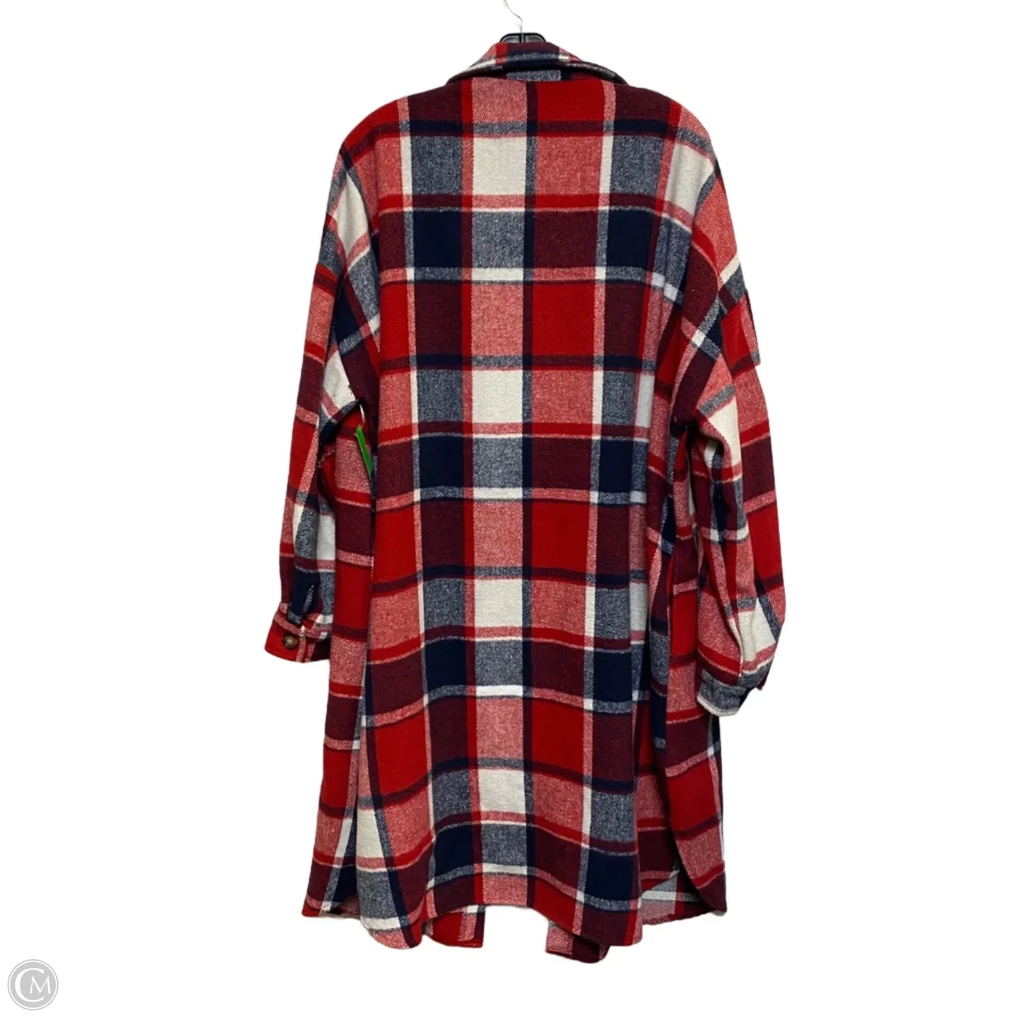 Dress Casual Short By Cmf In Blue & Red, Size: 2x