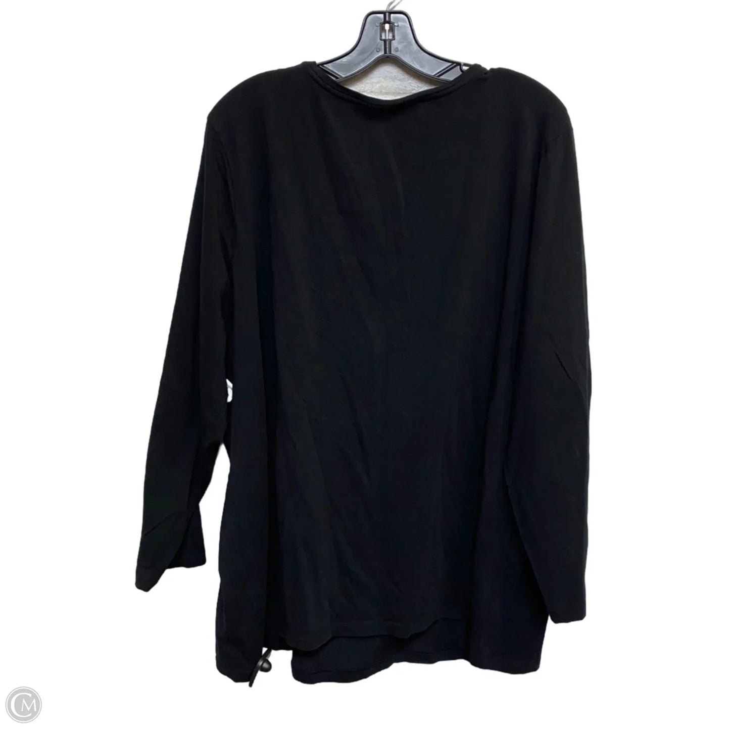 Top Long Sleeve By Catherines In Black, Size: 3x