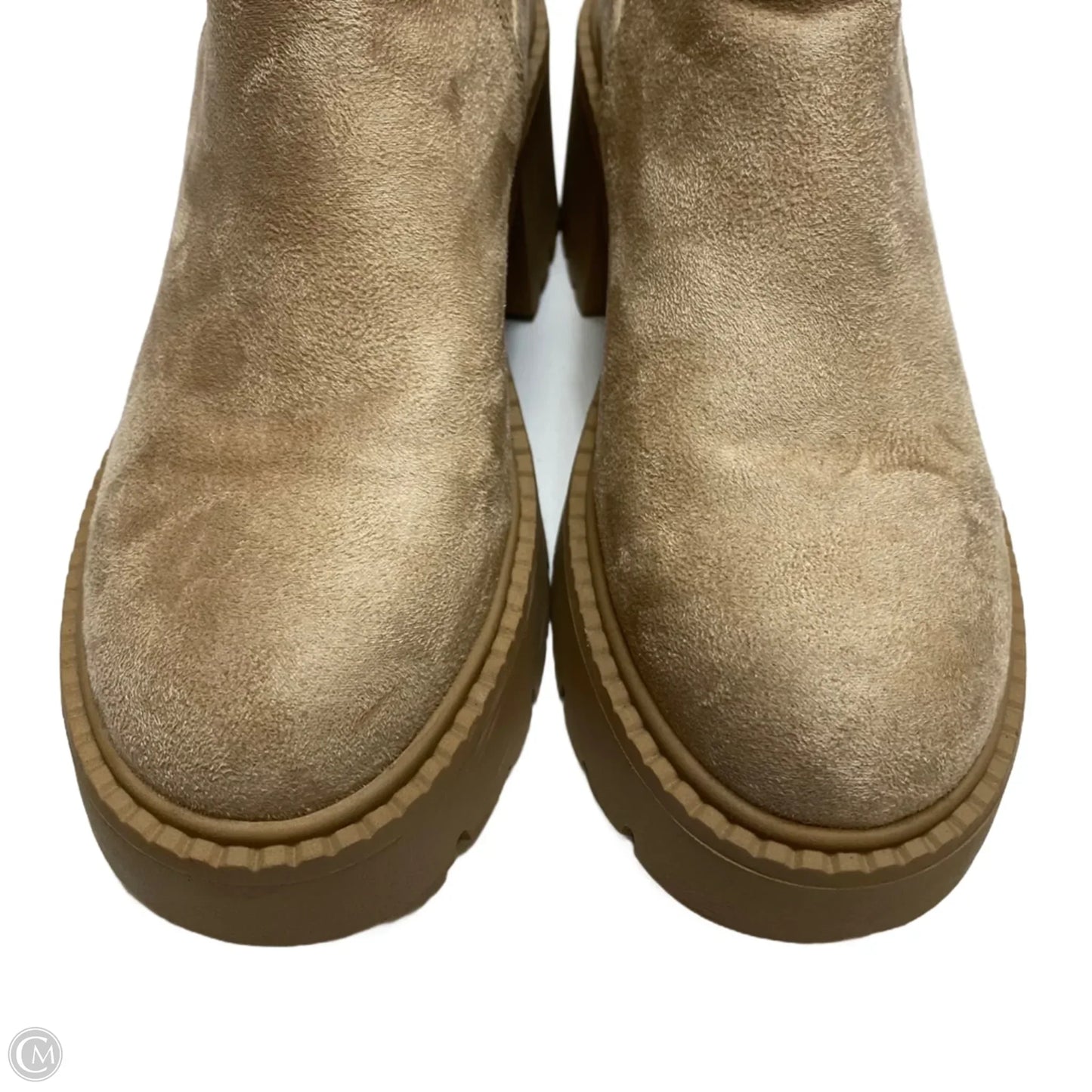 Boots Ankle Heels By Madden Girl In Tan, Size: 7