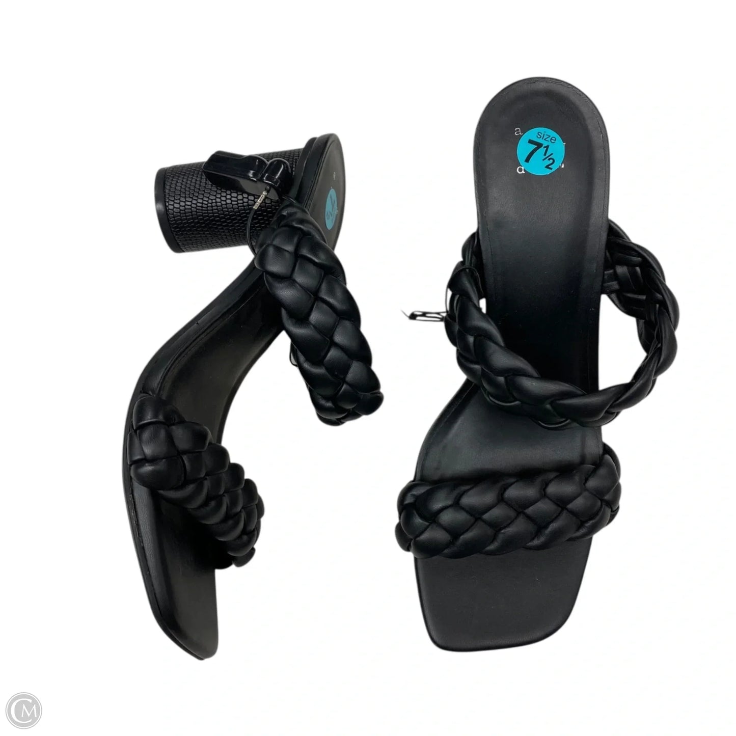 Sandals Heels Block By A New Day In Black, Size: 7.5