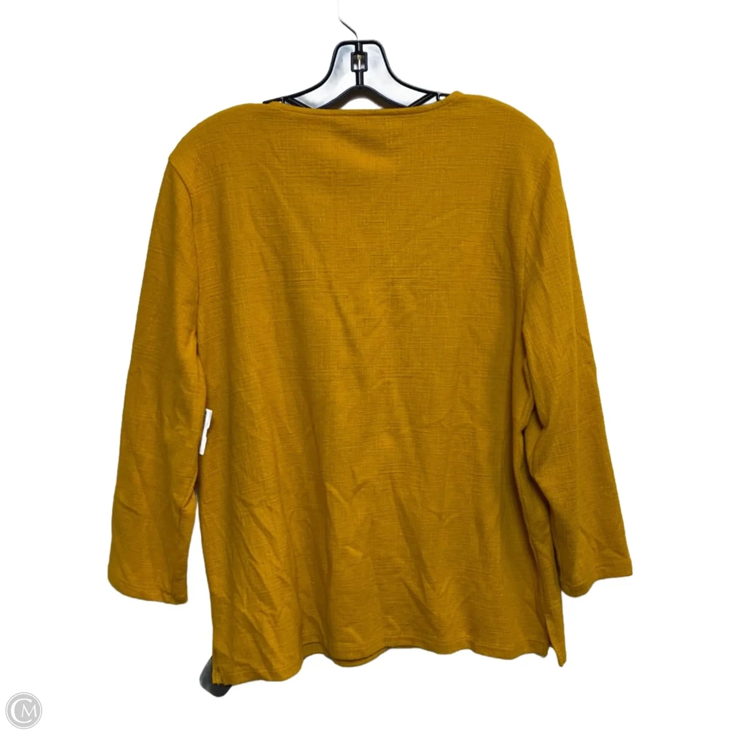 Top 3/4 Sleeve By J. Crew In Yellow, Size: Xl