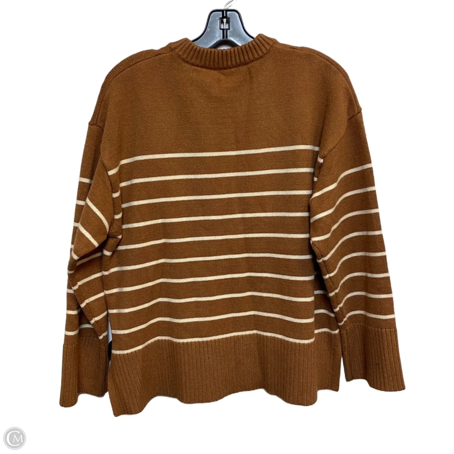 Sweater By Cmf In Brown & Cream, Size: M