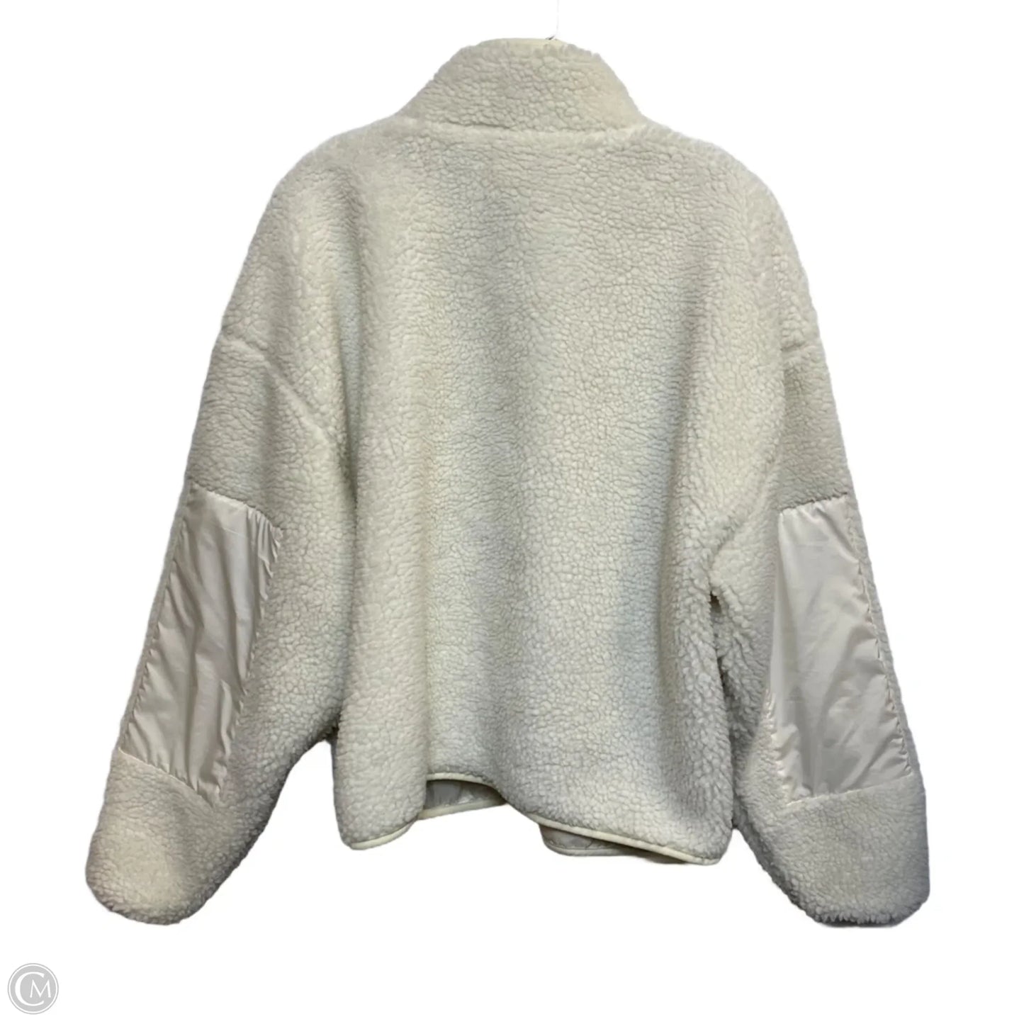 Athletic Jacket By Fabletics In Cream, Size: L