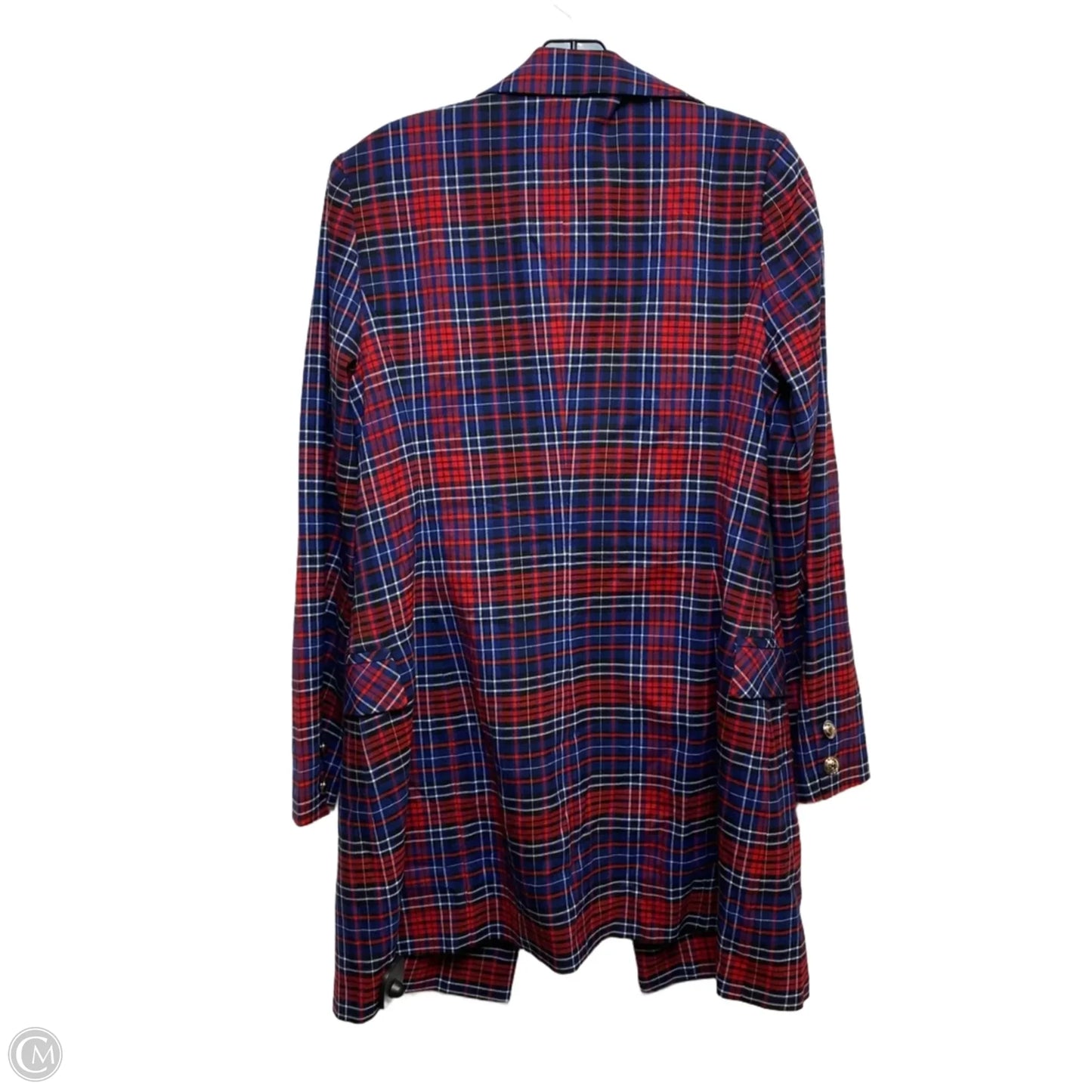 Dress Casual Short By Venus In Blue & Red, Size: M