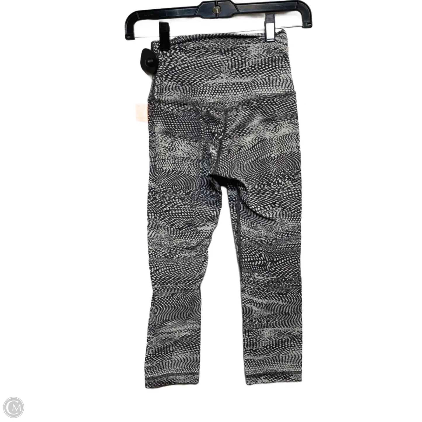 Athletic Leggings Capris By Lululemon In Grey & White, Size: Xs