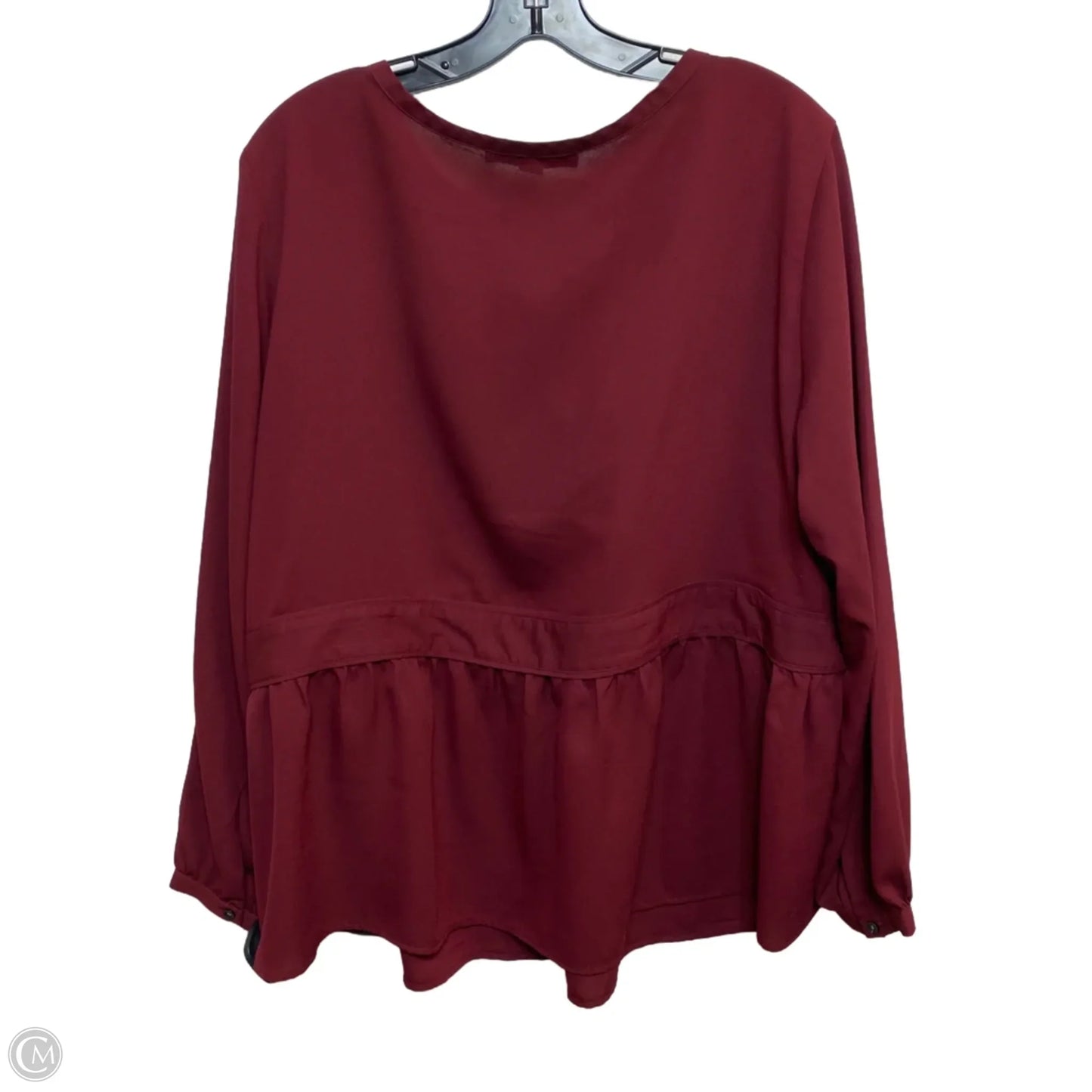 Top Long Sleeve By Loft In Red, Size: Xl