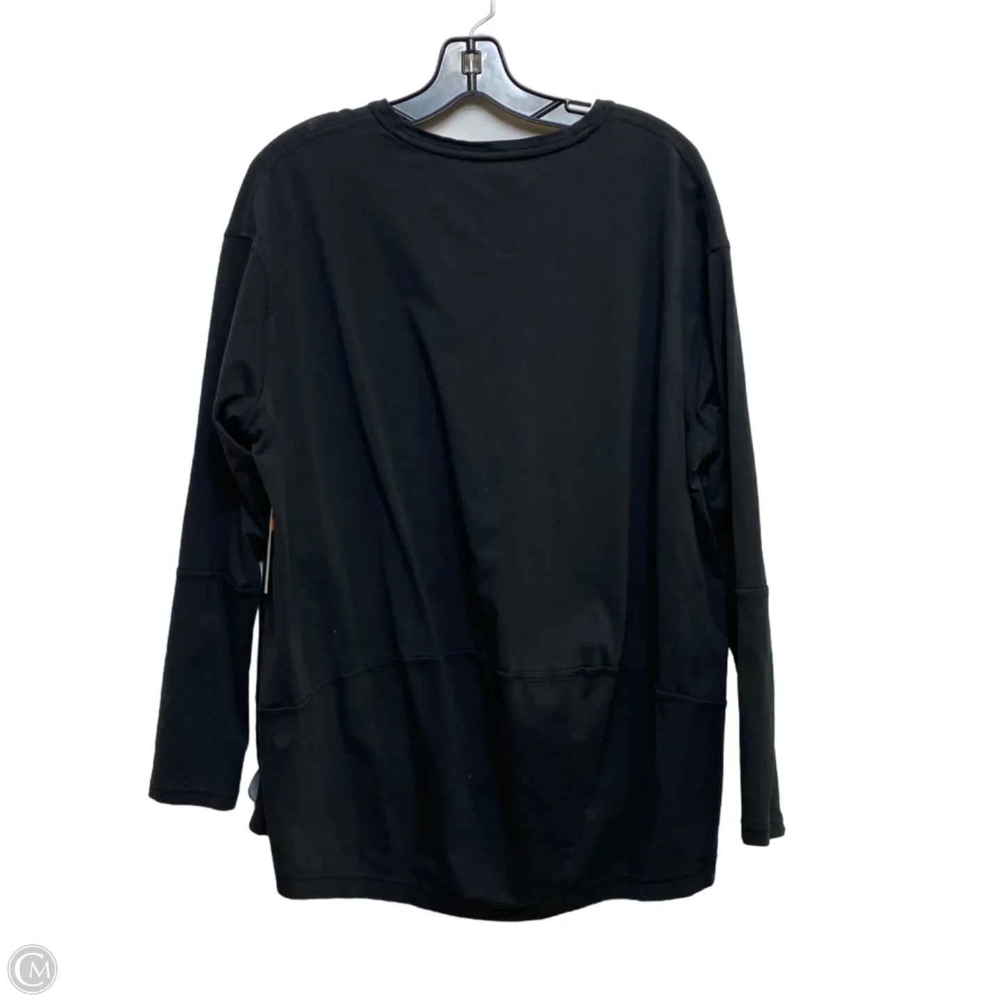 Athletic Top Long Sleeve Crewneck Designer By Lululemon In Black, Size: L