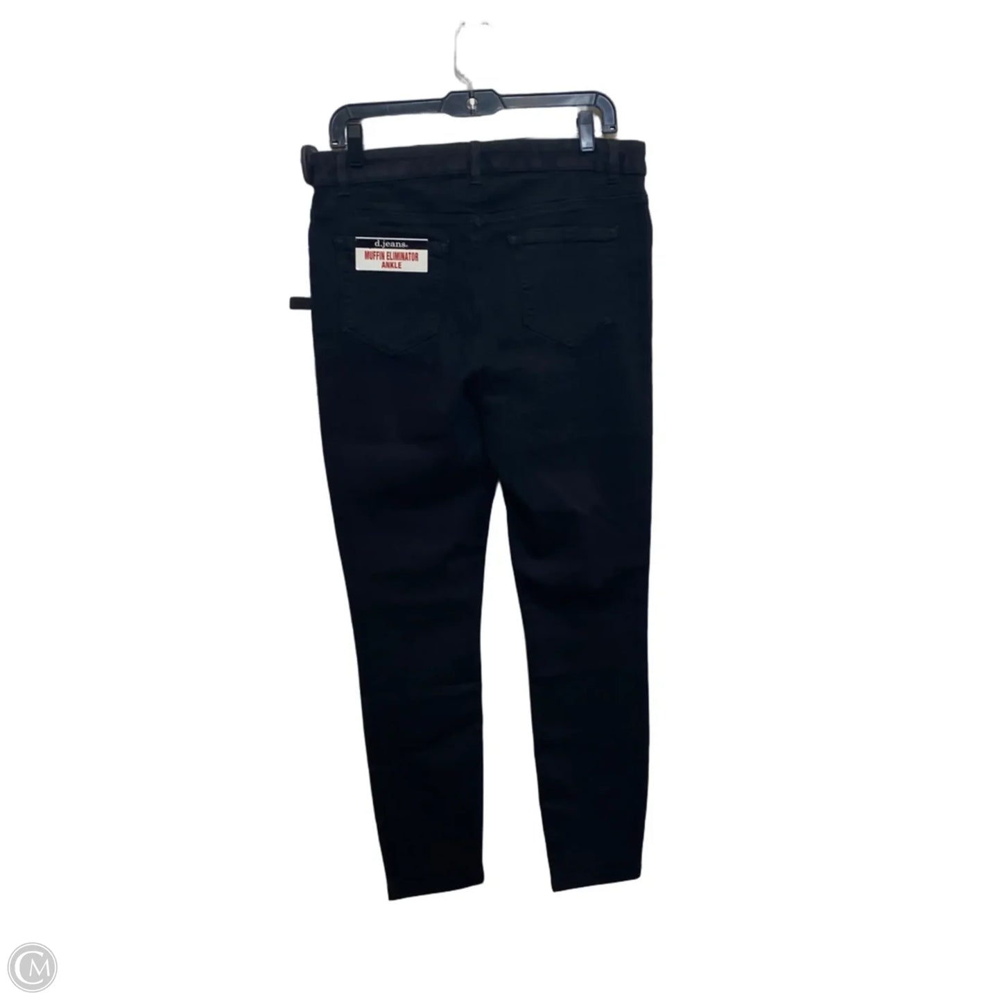 Jeans Skinny By D Jeans In Black Denim, Size: 12