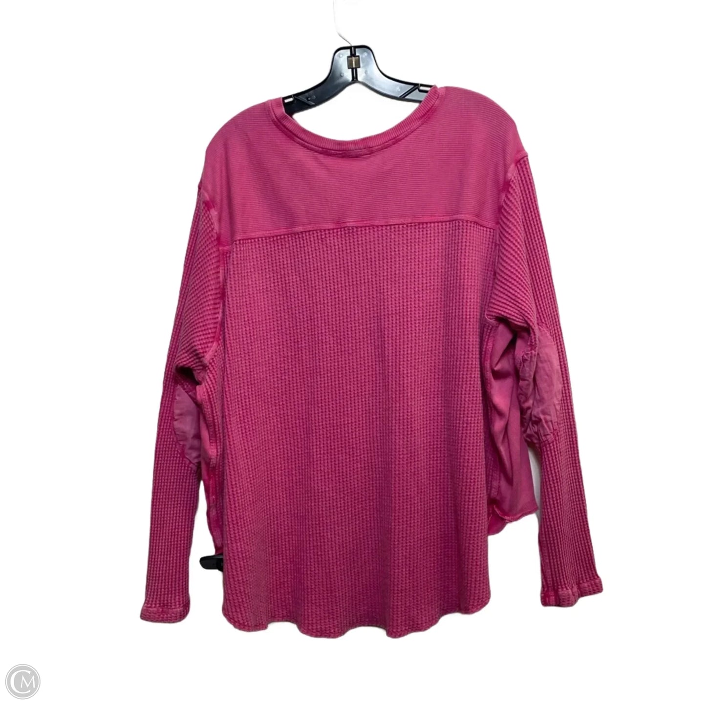 Top Long Sleeve By Free People In Pink, Size: S